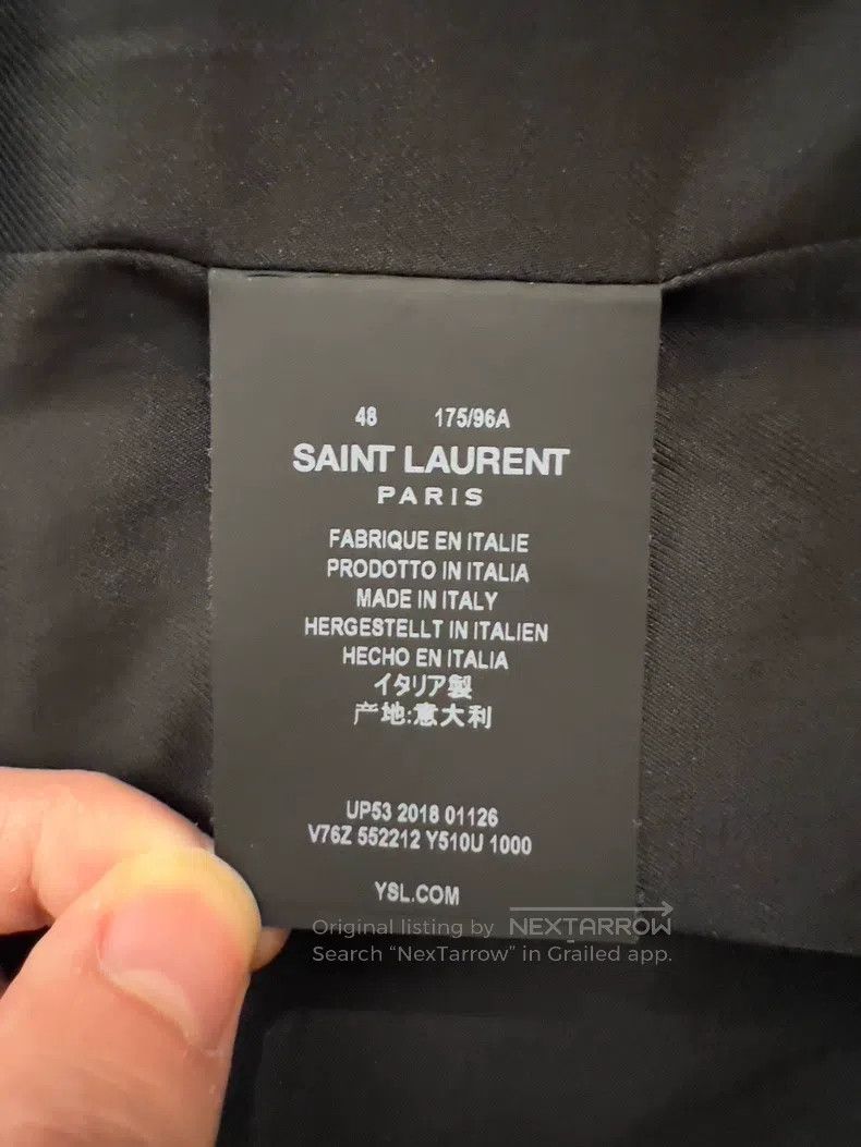 Saint Laurent Paris Saint Laurent Paris Dark Pattern Embroidered Beaded Wool J Size US M / EU 48-50 / 2 - 4 Thumbnail