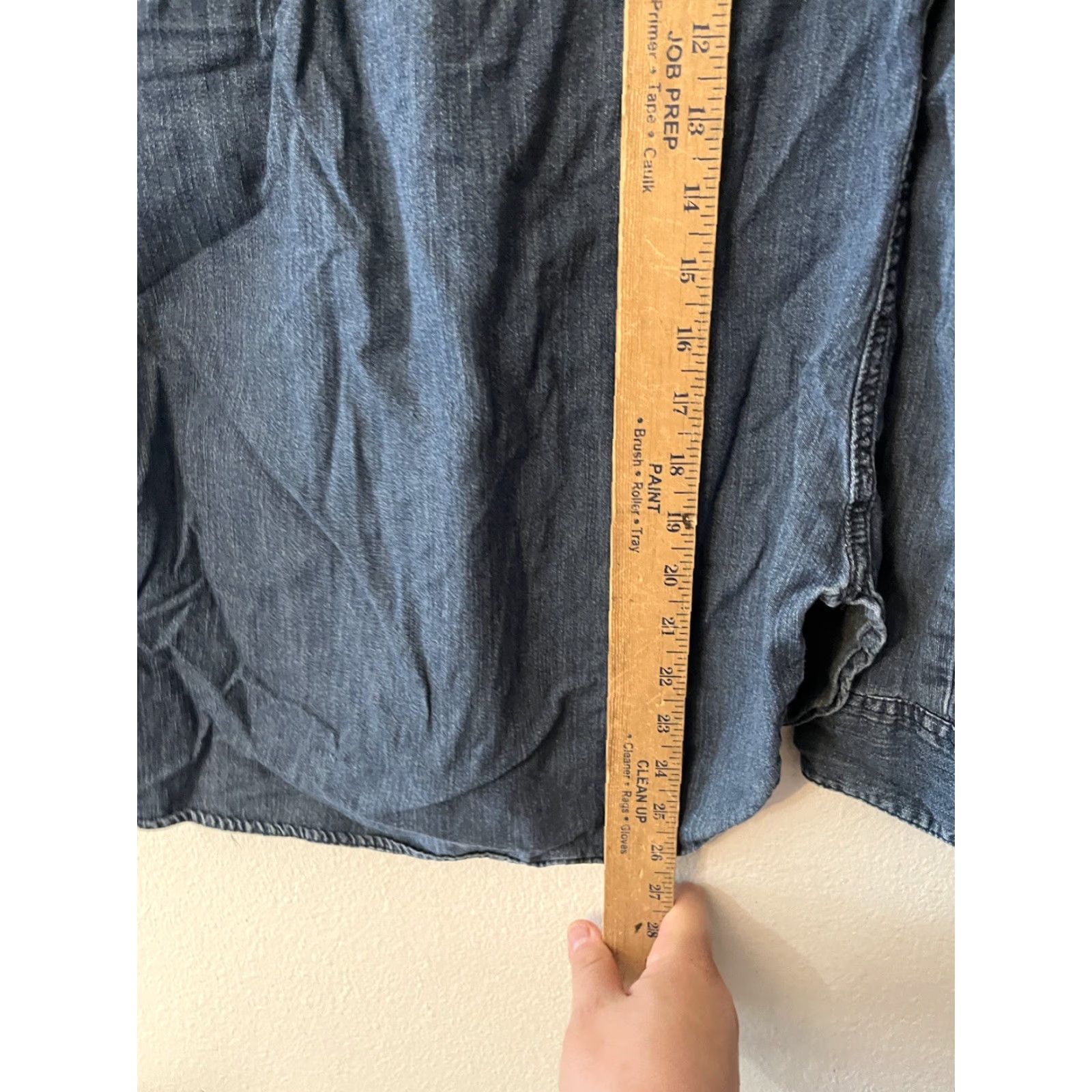 Vintage VINTAGE A New Day Chambray Denim Blouse Women's Size Medium Blue Size M / US 6-8 / IT 42-44 - 4 Thumbnail