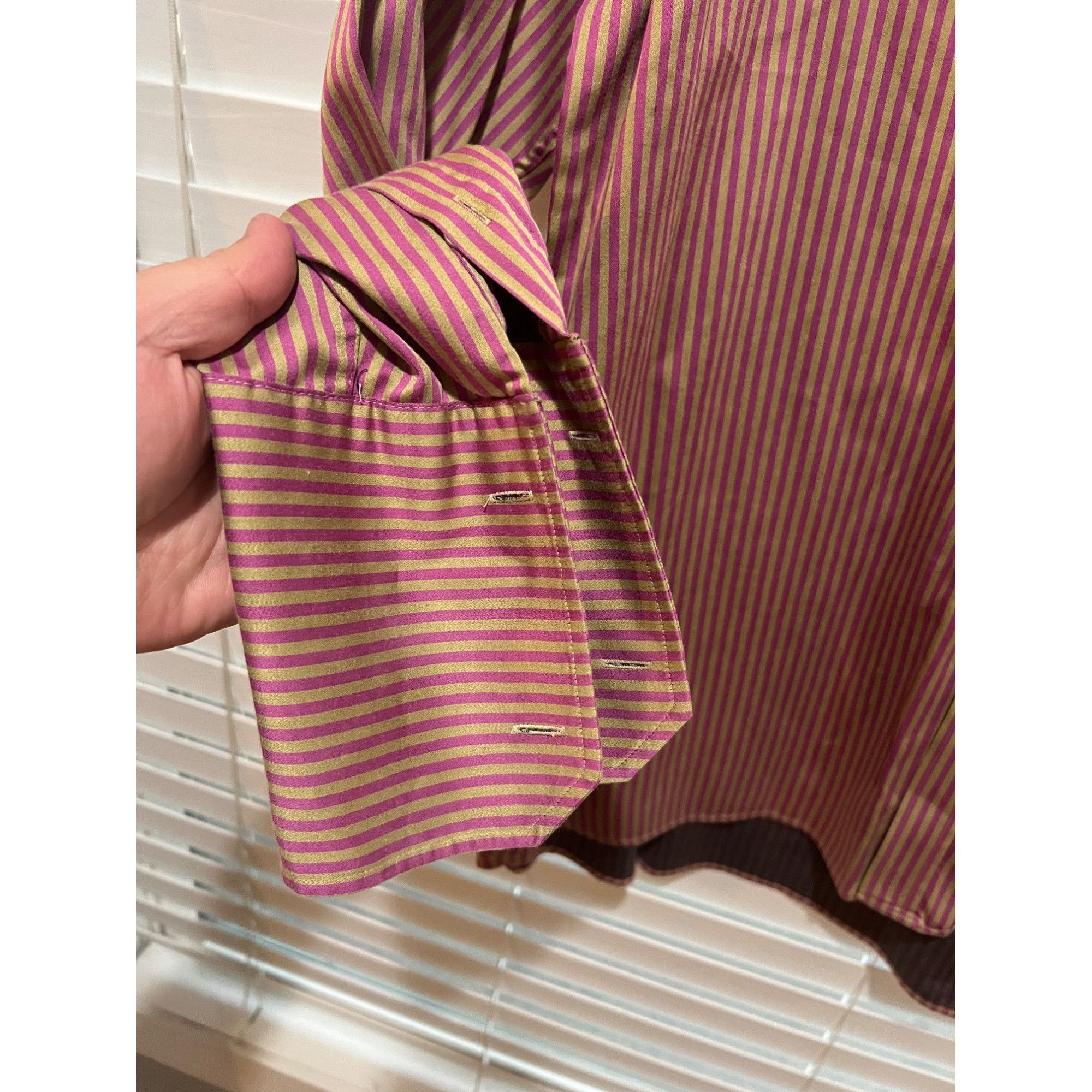 Ted Baker Ted Baker Long Sleeve French Cuff Button Up Shirt - Size 5/L Size US L / EU 52-54 / 3 - 3 Thumbnail