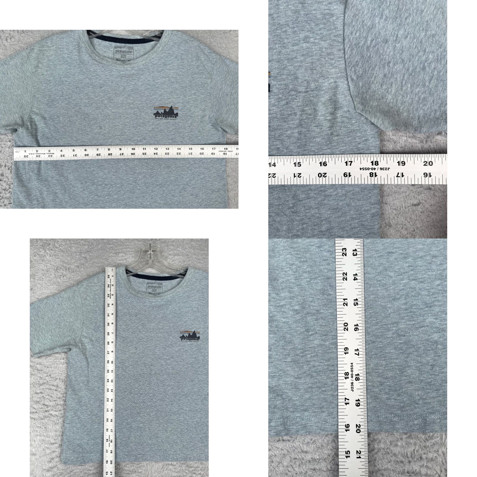 Patagonia Patagonia Shirt XS Women Blue Short Sleeve Crew Neck ’73 Skyline CROP USA Logo Size XS / US 0-2 / IT 36-38 - 8 Thumbnail
