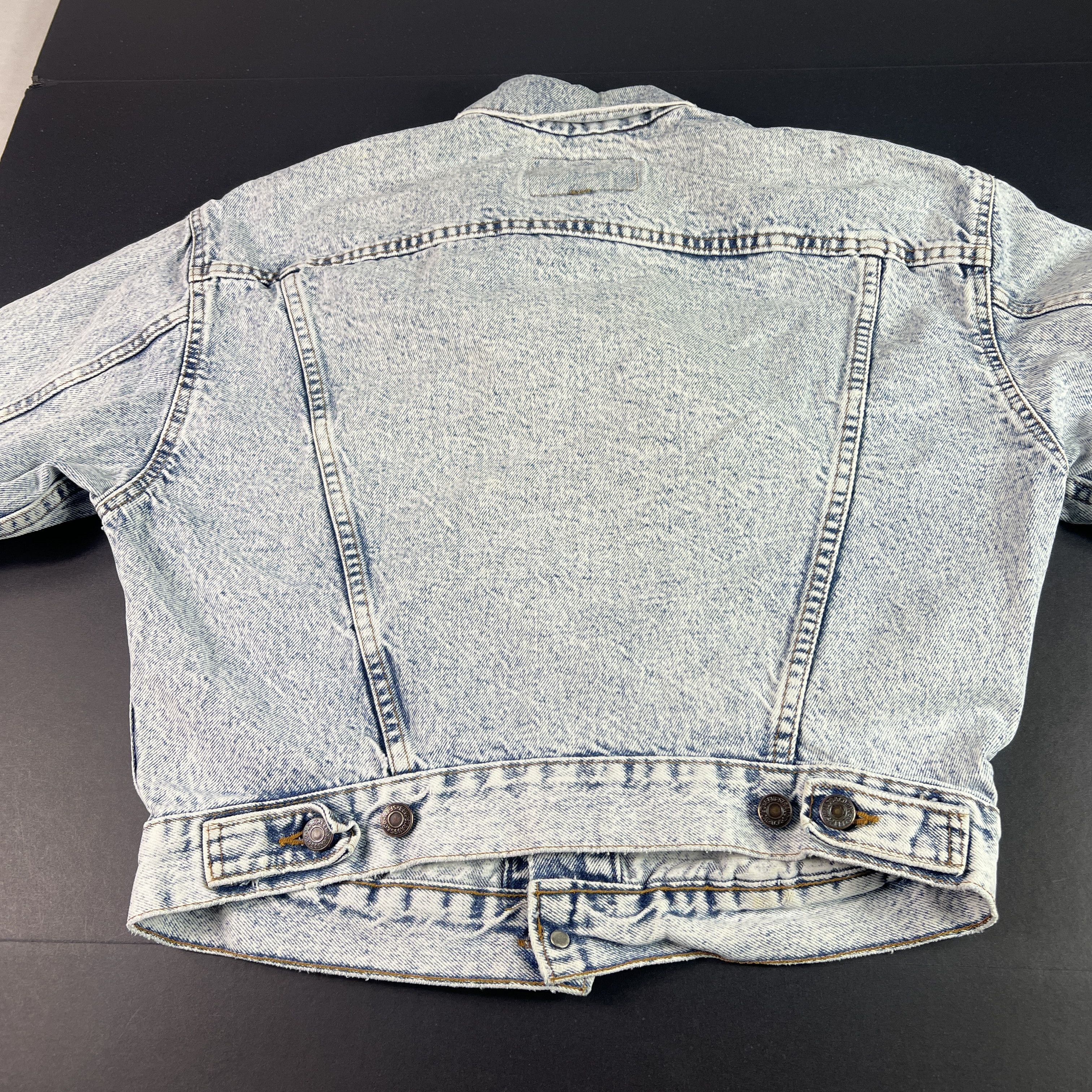 Levi's VTG Levi's Big Jean Jacket Faded Acid Wash Trucker USA Made Size L / US 10 / IT 46 - 12 Thumbnail