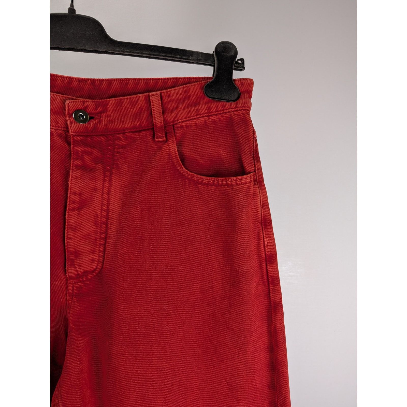 Bottega Veneta o1rshd1 Faded Colour Wash Denim Jean in Deep Red Size US 32 / EU 48 - 5 Thumbnail