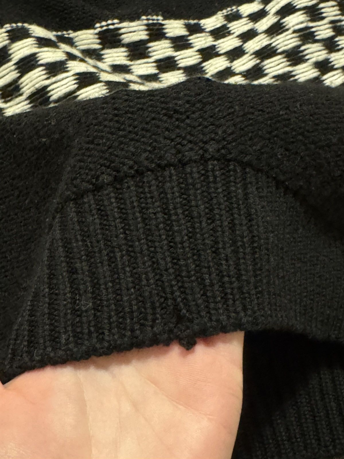 Maison Margiela Maison Margiela Inside Out Checkered Wool Sweater Size US M / EU 48-50 / 2 - 8 Thumbnail