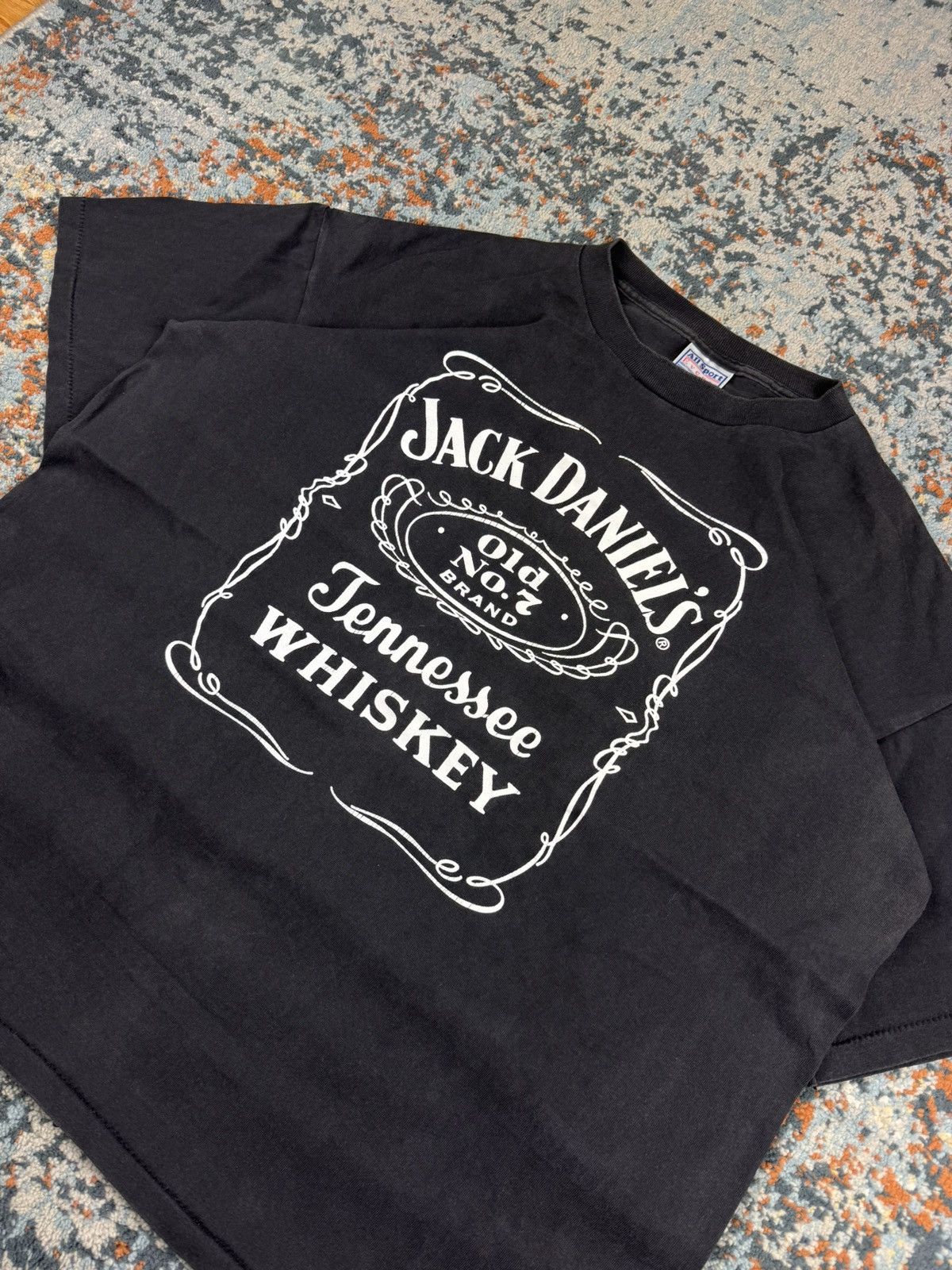 Vintage Vintage 90s Jack Daniels whiskey faded washed tee Size US XL / EU 56 / 4 - 4 Thumbnail