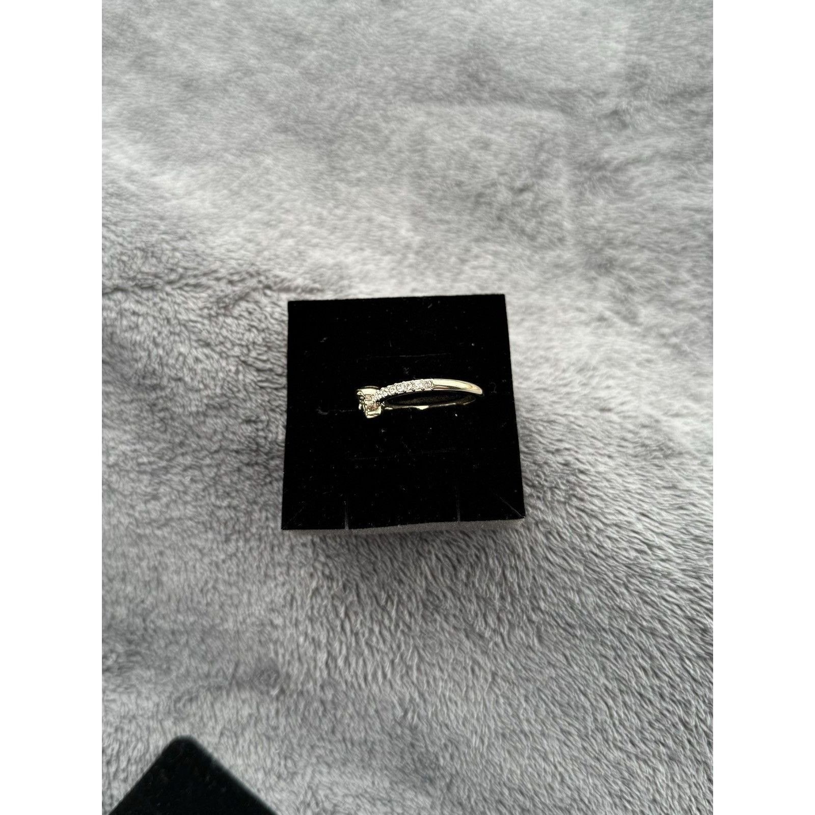 Versace Versace medusa head logo crystal gold ring Size ONE SIZE - 4 Thumbnail