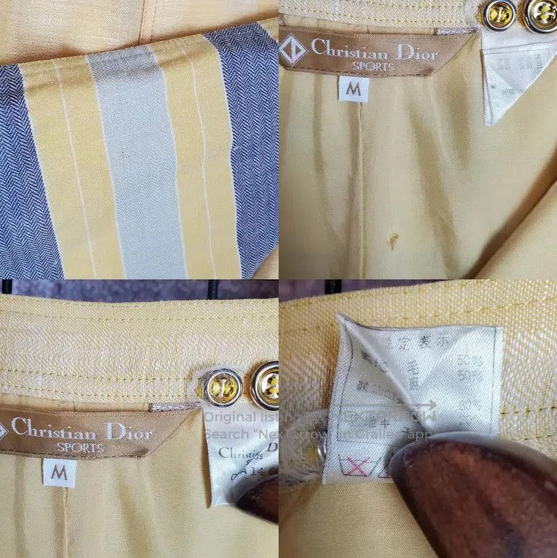 Dior Dior Summer Yellow Wool Blend Long Skirt . Size 23" - 6 Thumbnail