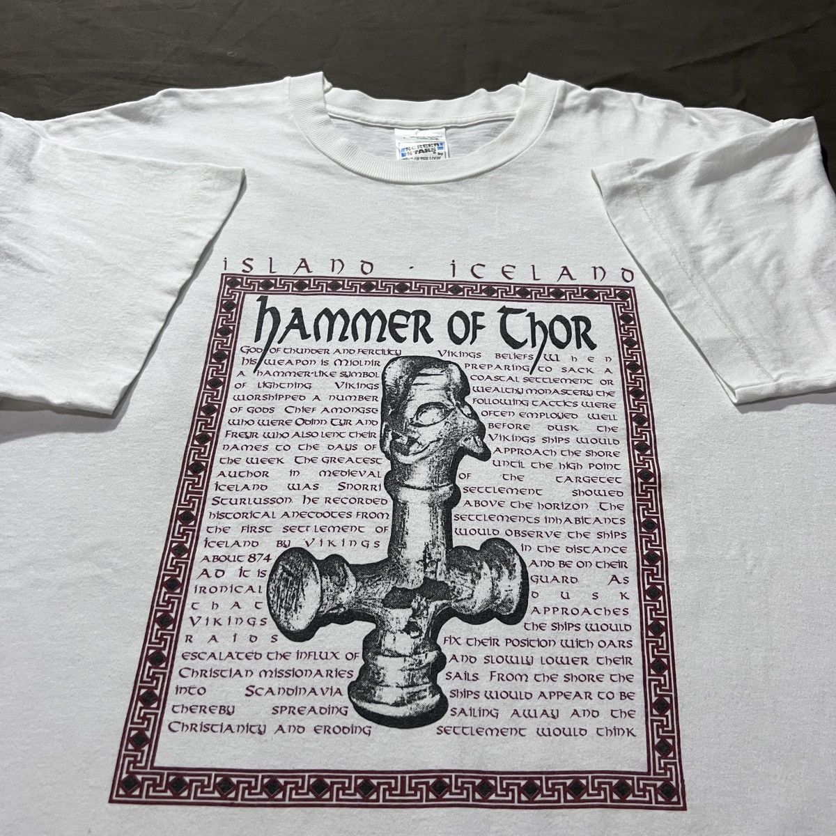 Vintage Vintage 90s Hammer of Thor God History graphic streetwear Size US L / EU 52-54 / 3 - 1 Thumbnail