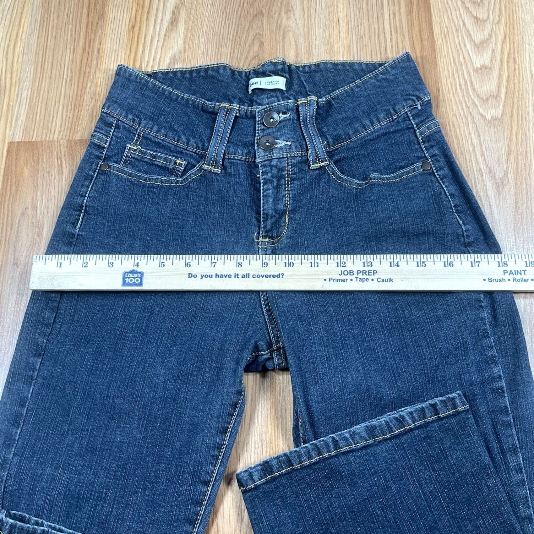 Lee Lee Jeans Womens Size 8 Regular Lower On The Waist Straight Leg Denim Pants Blues Jeans Casual 90s? Size 30" / US 8 / IT 44 - 5 Thumbnail