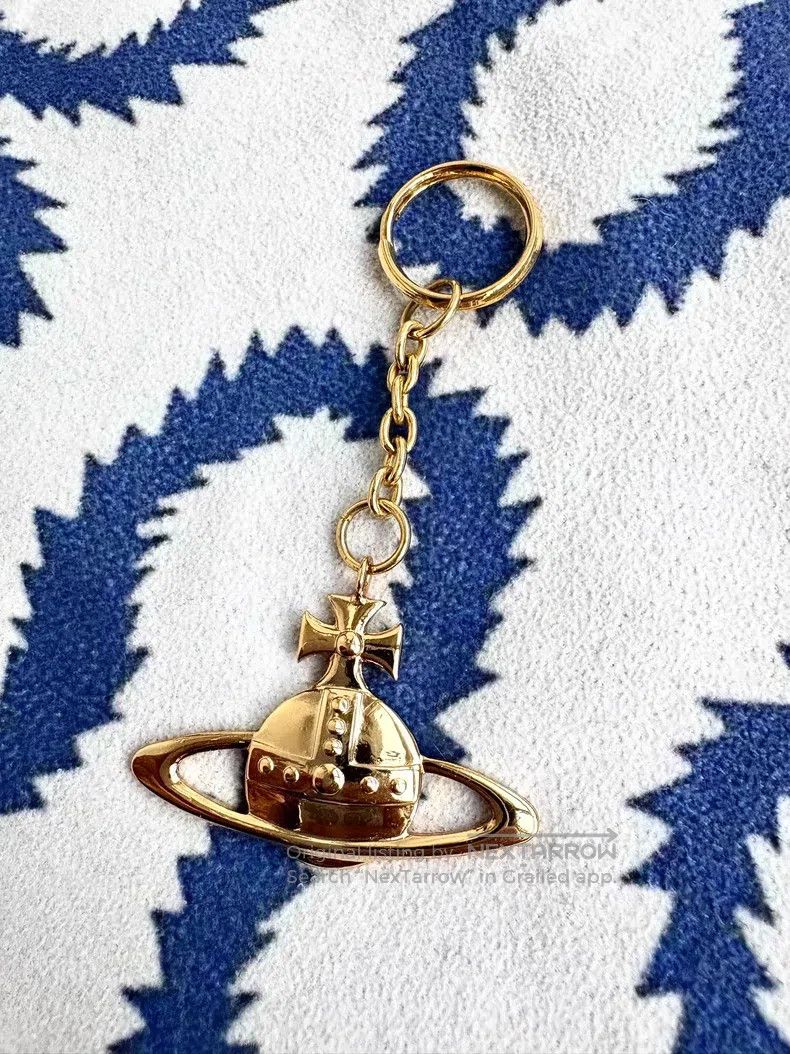 Vivienne Westwood Vivienne Westwood Vintage gold large Saturn keychain bag h Size ONE SIZE - 1 Thumbnail