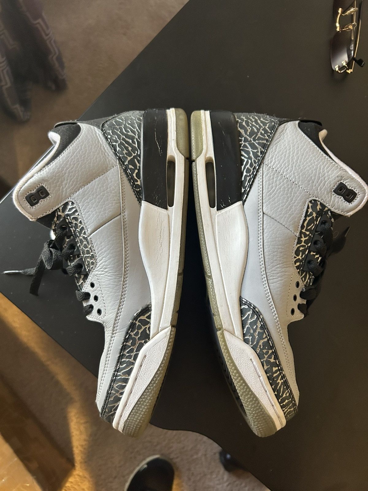 Jordan Brand × Nike Air Jordan Wolf Gray 3s Size US 10.5 / EU 43-44 - 3 Thumbnail
