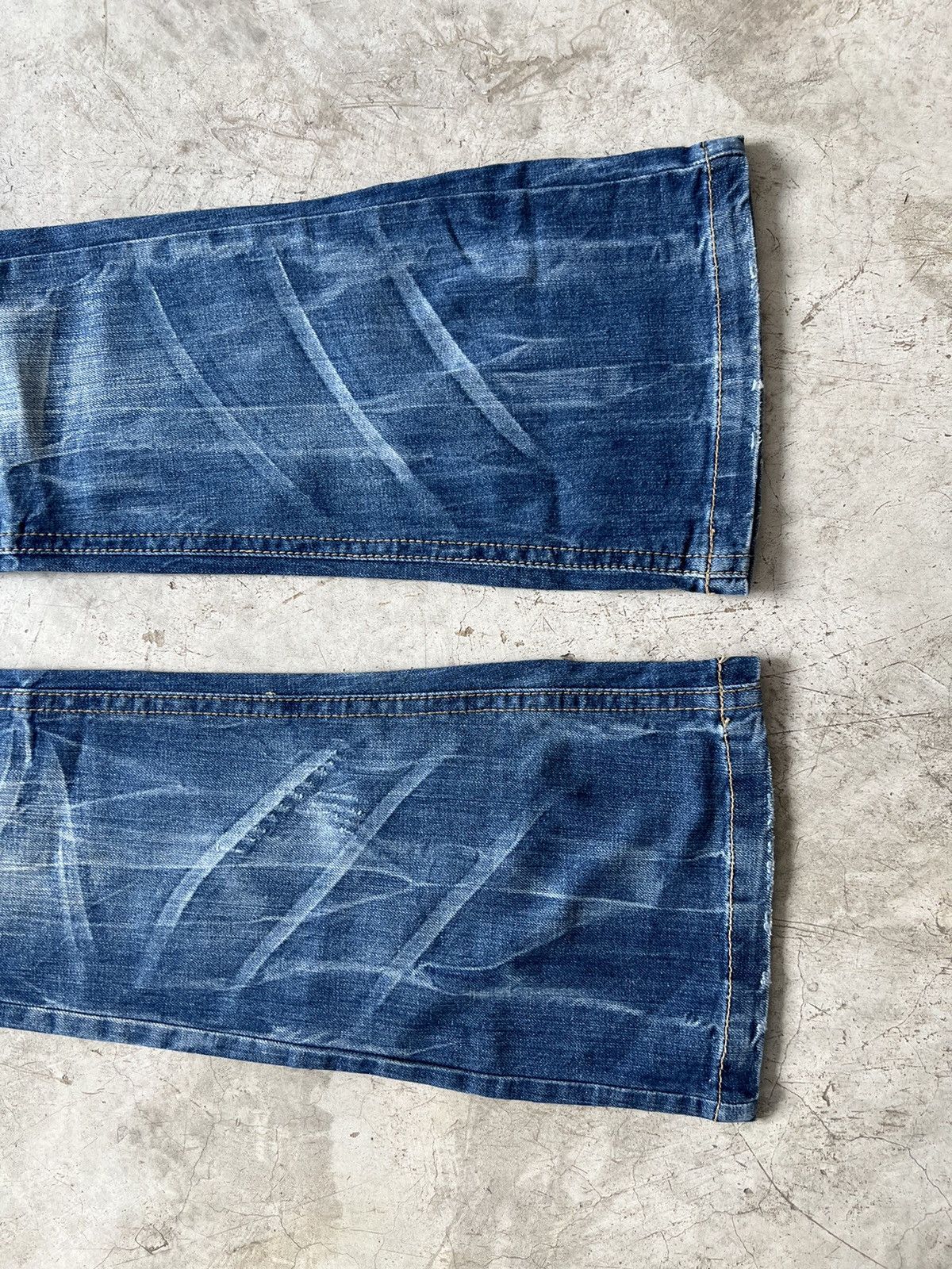Japanese Brand Vintage Flapper Flared Jeans Size US 29 - 5 Thumbnail