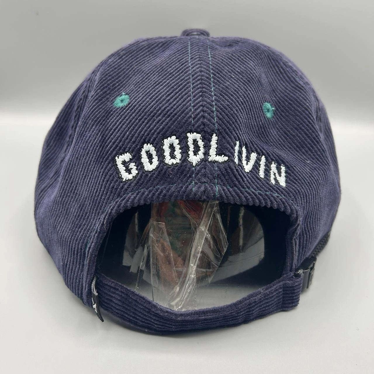 Grassroots California Good Livin Hat Men Blue Corduroy Strap Back Cap Cotton Size ONE SIZE - 5 Thumbnail