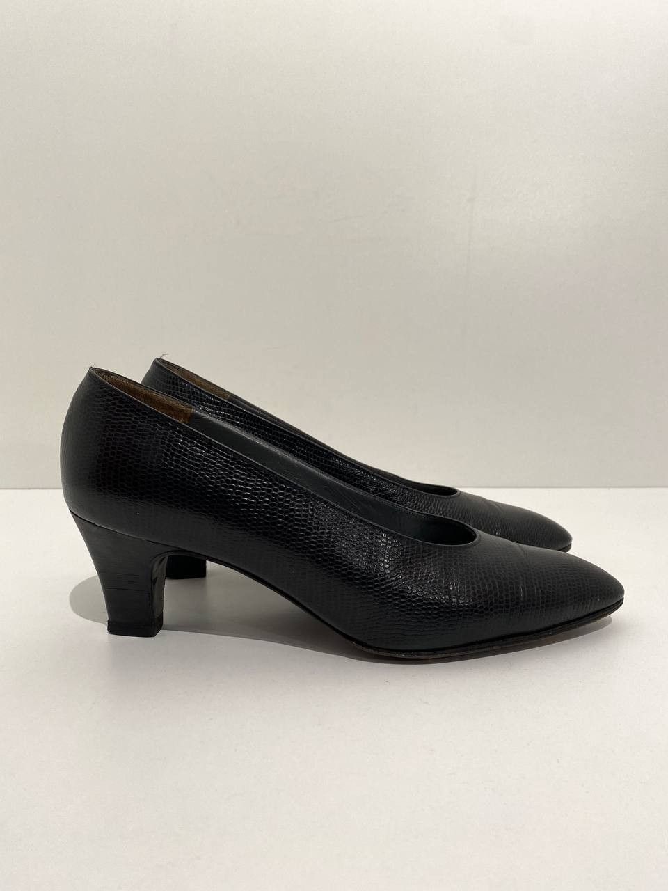 Dior Dior CD Leather Snake Printed Toe Black Heels Pumps Size US 9 / IT 39 - 4 Thumbnail