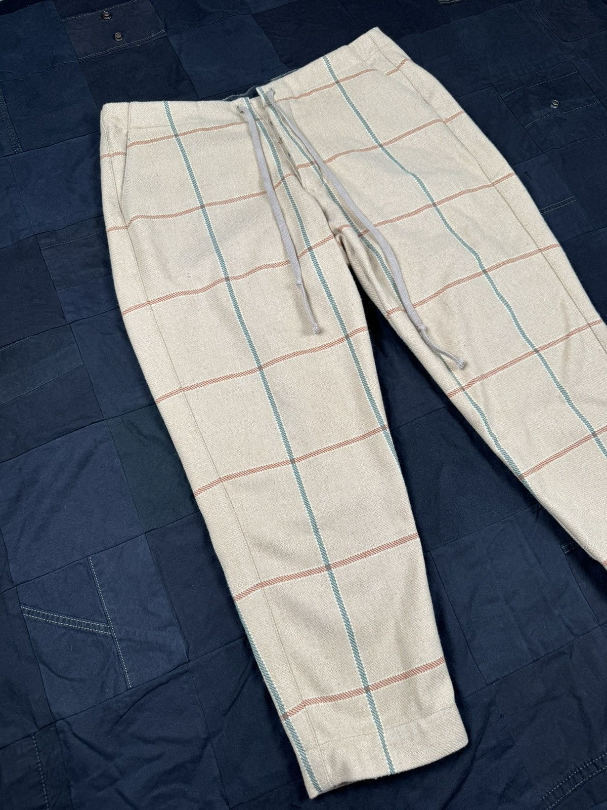 Greg Lauren Camel Window Pane Lounge Size US 34 / EU 50 - 2 Thumbnail