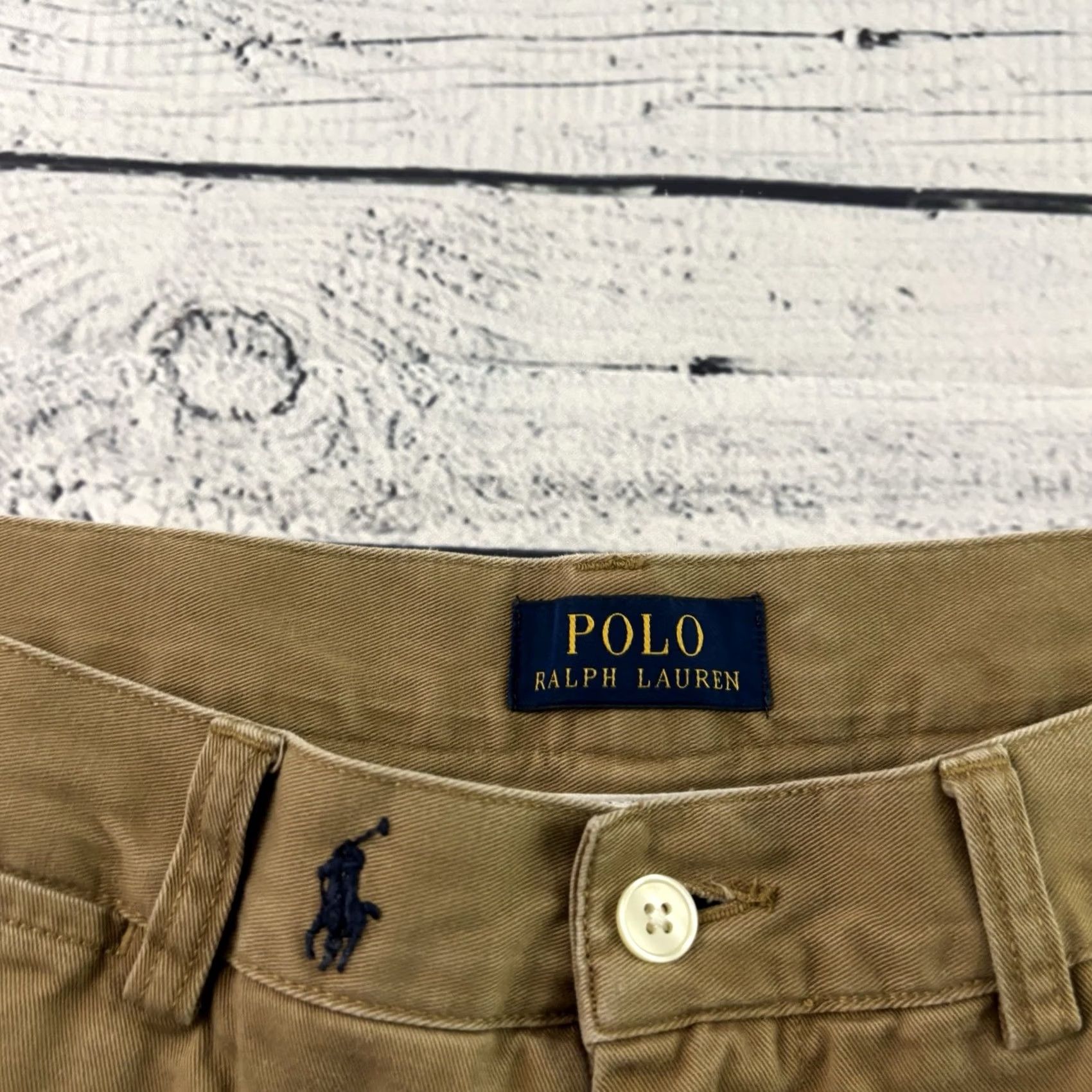 Polo Ralph Lauren Polo Ralph Lauren Horse Print Chino Shorts Men's 32 Khaki Beige Brown - Mens, Polo Ralph Lauren, Chino, 32, Horse, Khaki Beige Brown Size US XS / EU 42 / 0 - 2 Thumbnail
