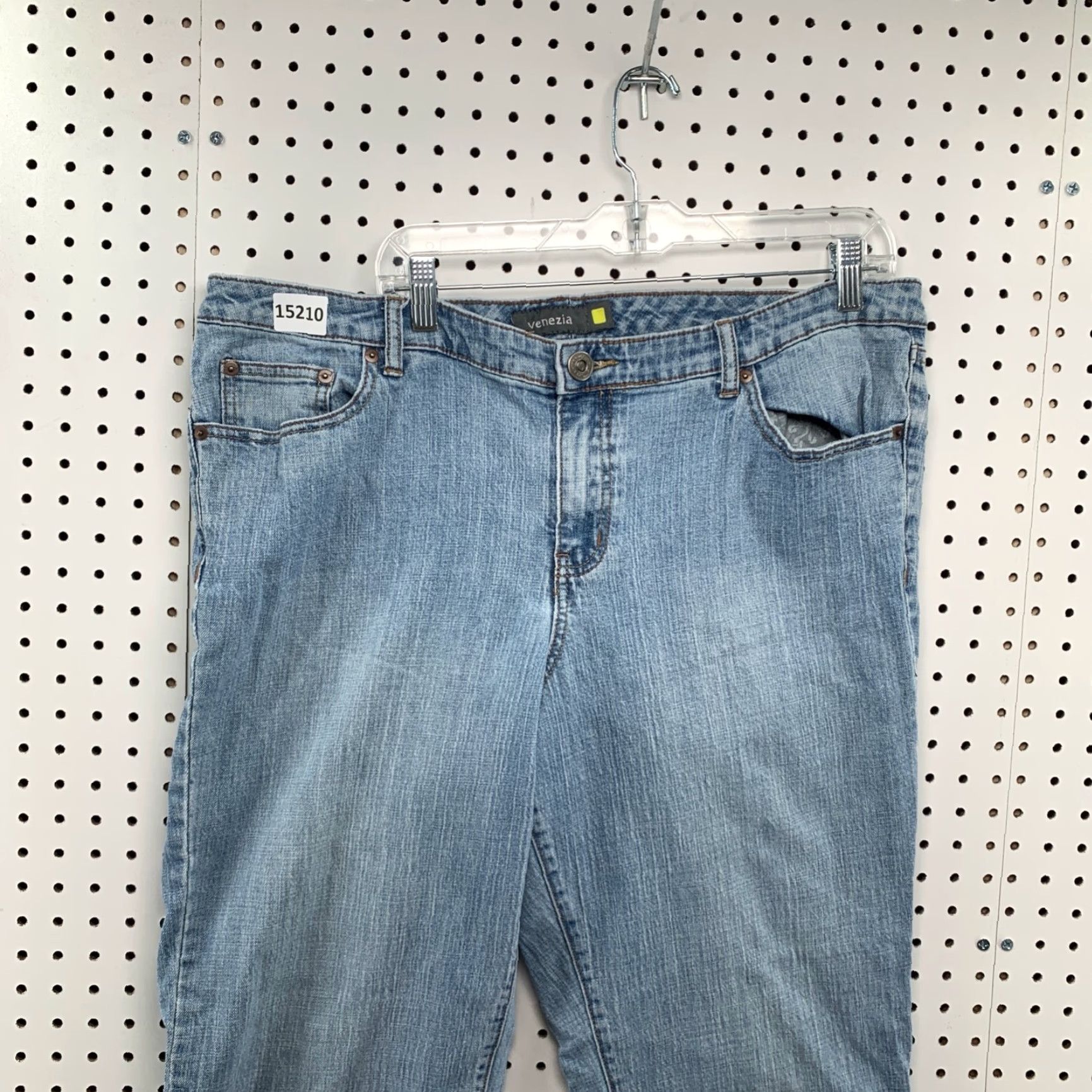 Denime Venezia Women's Plus Size 5 w40 Blue Denim Stretch Bootcut Jeans Shirt? Size 27" / US 4 / IT 40 - 3 Thumbnail