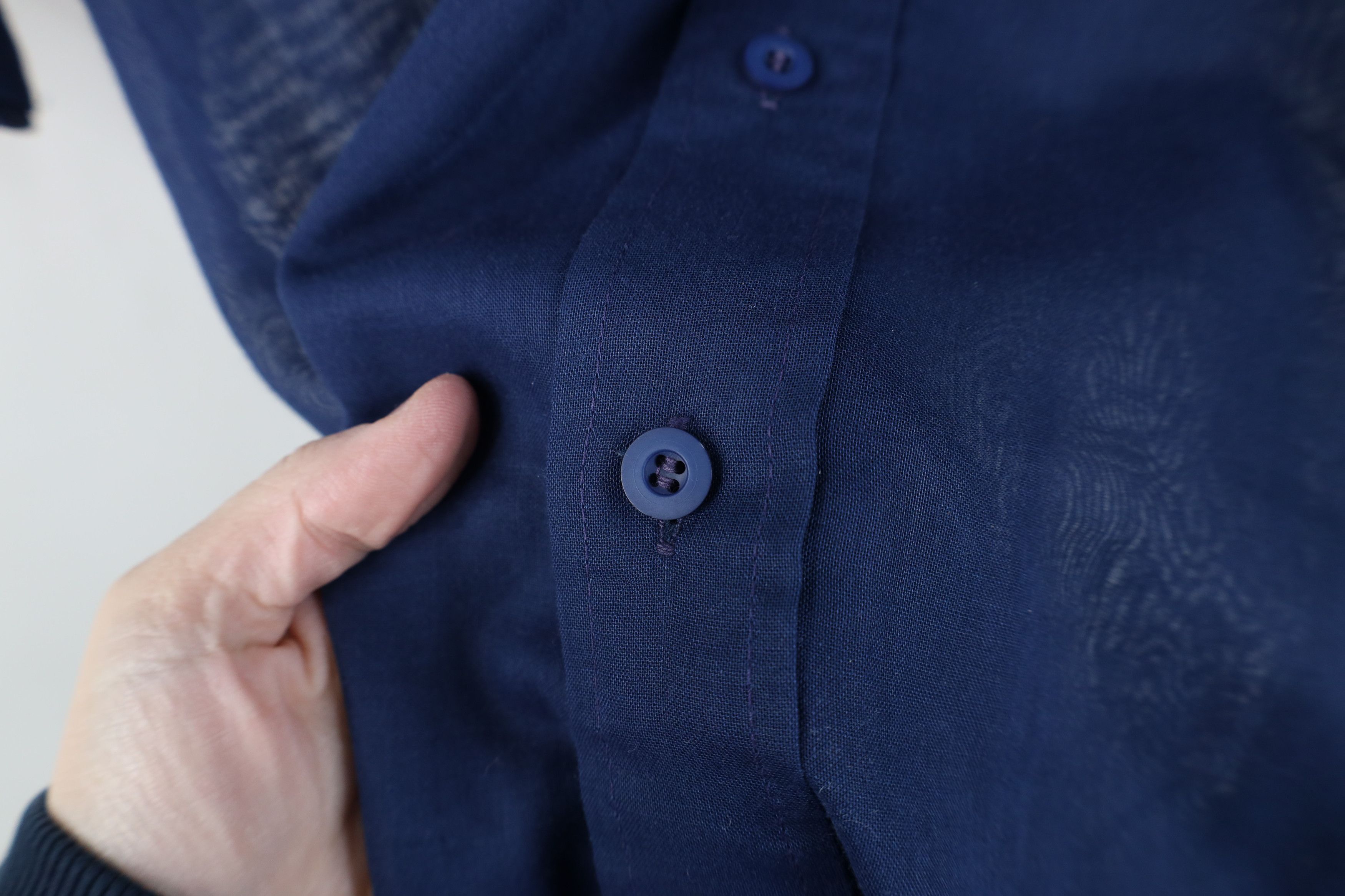 Vintage Vintage 50s 60s Macys Lightweight Collared Button Shirt USA Size US L / EU 52-54 / 3 - 6 Thumbnail