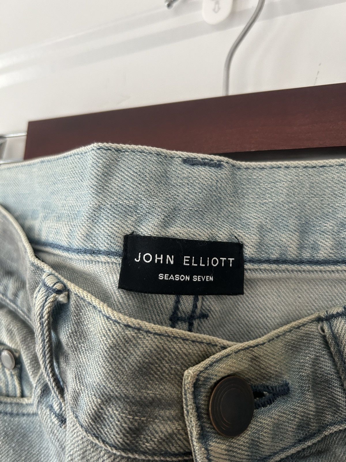 John Elliott John Elliott Cast 2 Odeon Indigo Distressed Denim Size US 29 - 6 Thumbnail