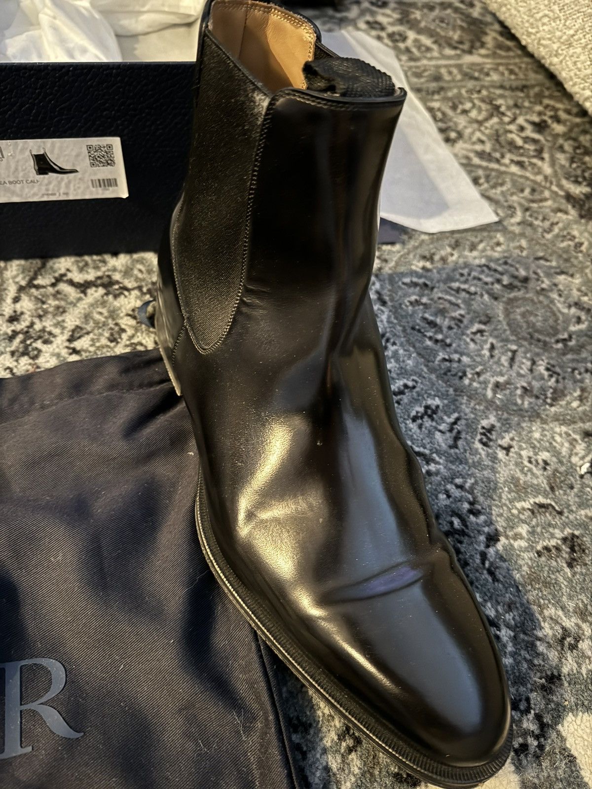 Dior Timeless Chelsea Boots Calf Leather Size US 10.5 / EU 43-44 - 14 Thumbnail