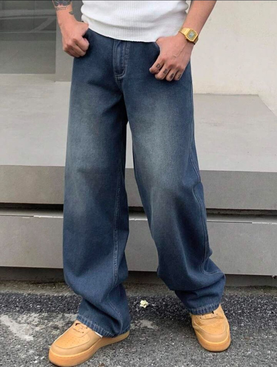 Japanese Brand × Jean Solid Simple Color Jeans sh Size US 31 - 3 Thumbnail