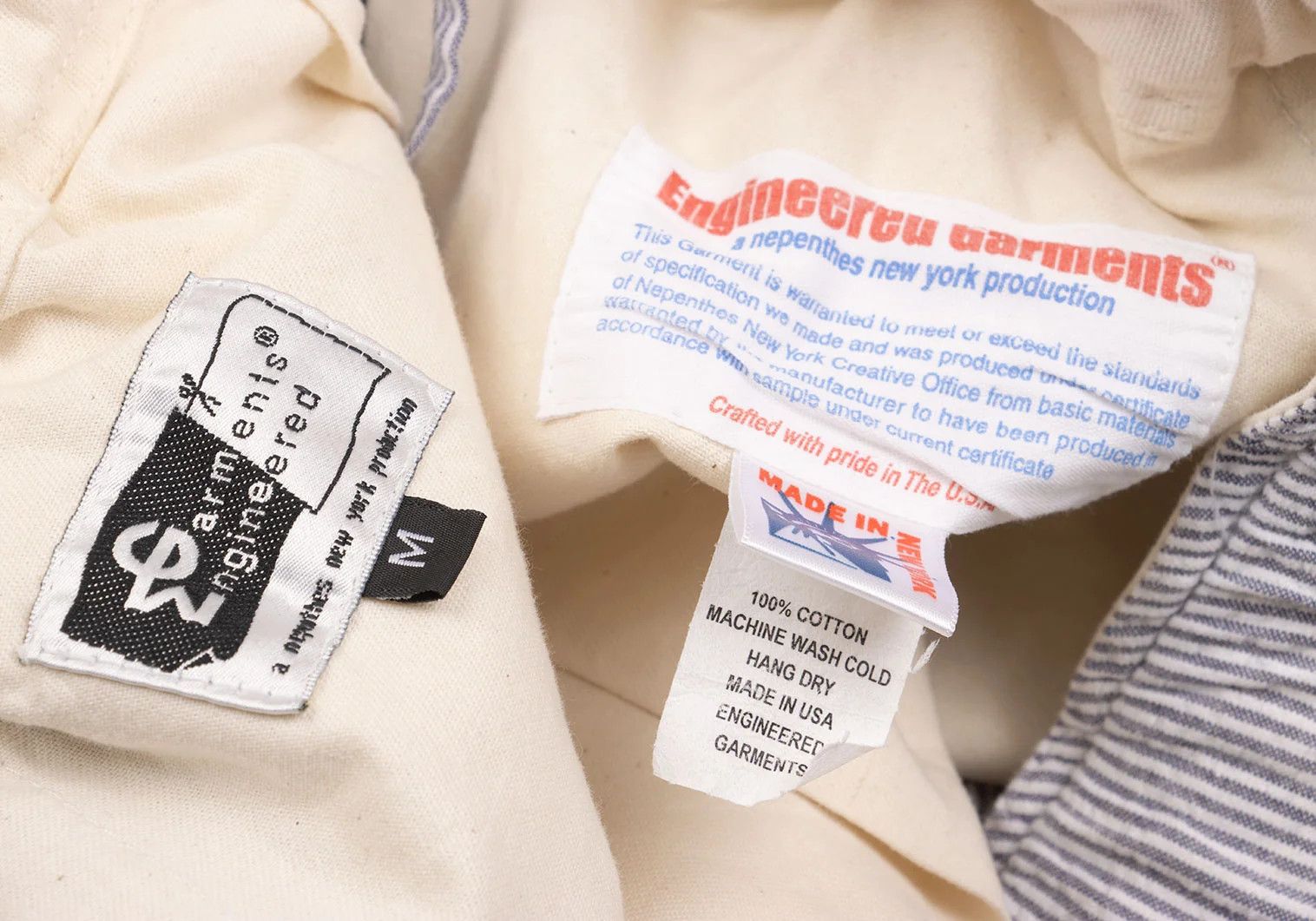 Engineered Garments Stripe Elastic Waist Pants in White Gray Size M Size US 34 / EU 50 - 14 Thumbnail