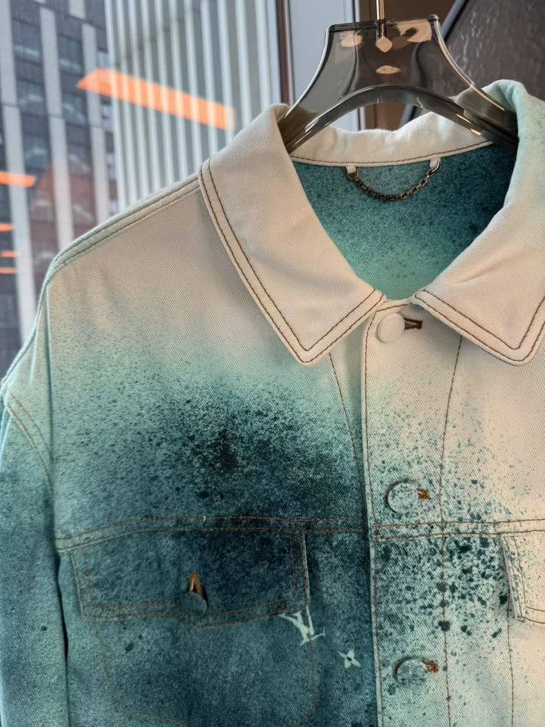 Louis Vuitton Louis Vuitton White and blue starry sky tie-dye splash-ink Size US L / EU 52-54 / 3 - 5 Thumbnail