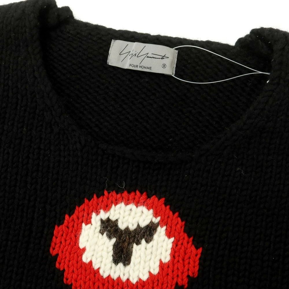 Yohji Yamamoto POUR HOMME HE-K36-180 Low gauge wool crew neck knit Size US L / EU 52-54 / 3 - 3 Thumbnail