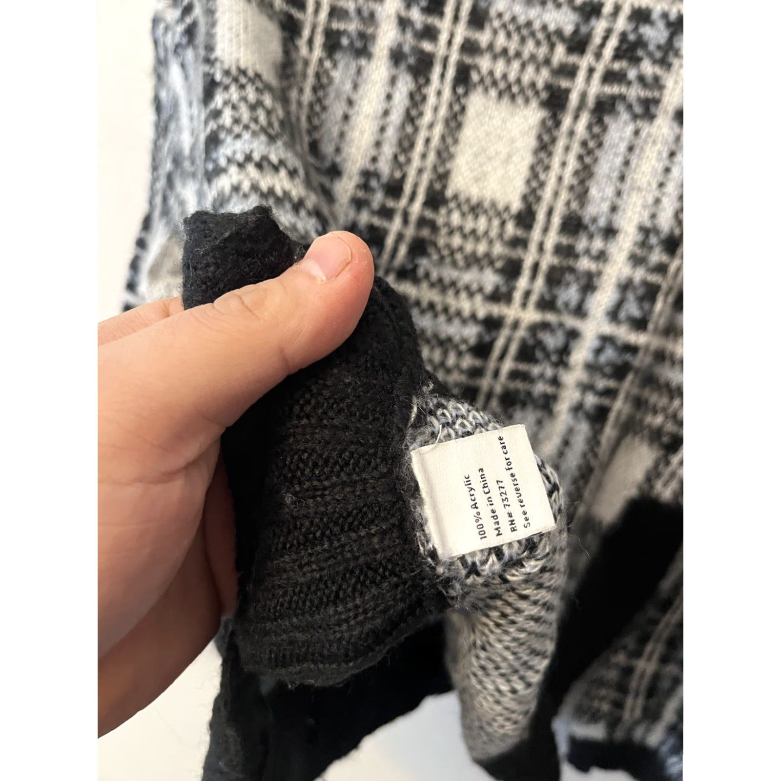 Nine West Nine West Tunic Sweater M Black and White Plaid Long Sleeve Mock Turtleneck Pullover Women Casual Workwear Fall Winter Size M / US 6-8 / IT 42-44 - 4 Thumbnail