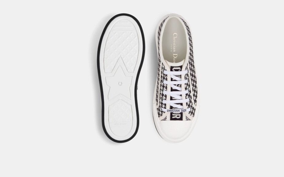 Dior o1w1db10924 Platform Low-Top Sneakers in White Black Size US 7 / IT 37 - 6 Thumbnail