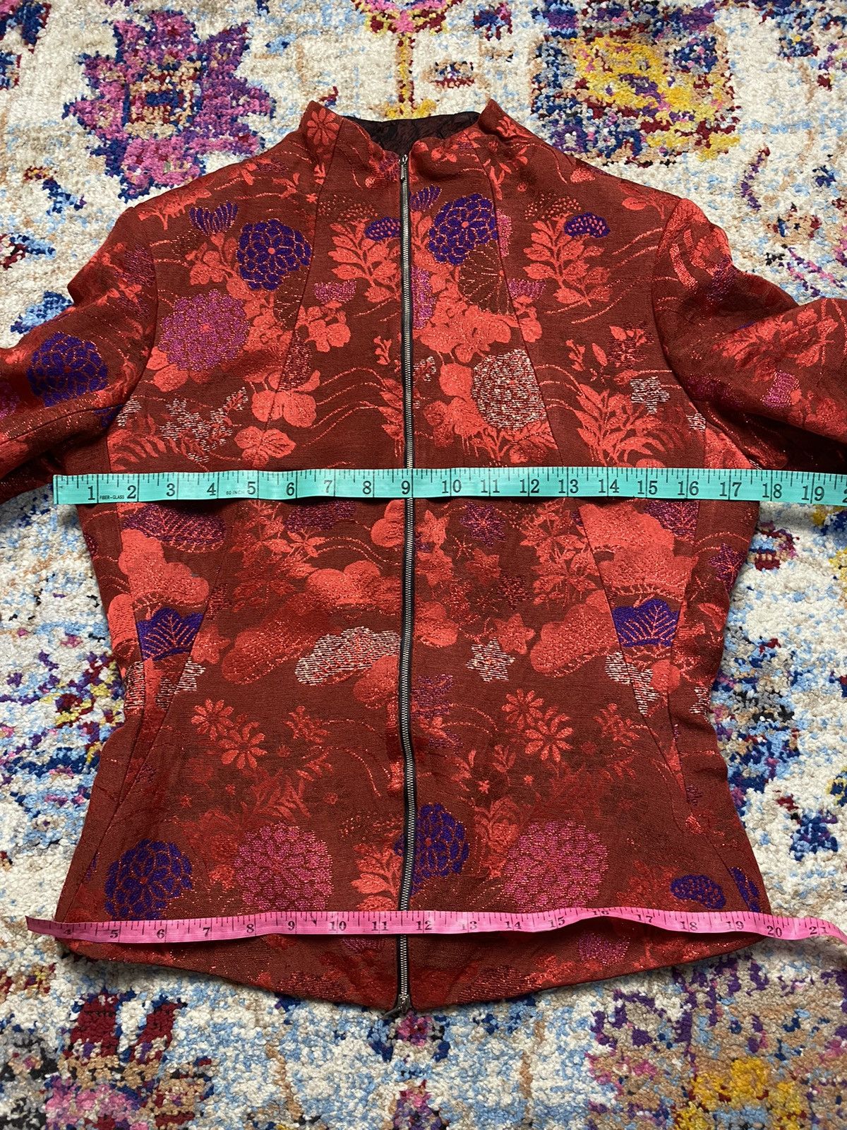 Kenzo × Vintage Vintage Kenzo Mandarin Collar Jacket 11564EP Size XS / US 0-2 / IT 36-38 - 15 Thumbnail