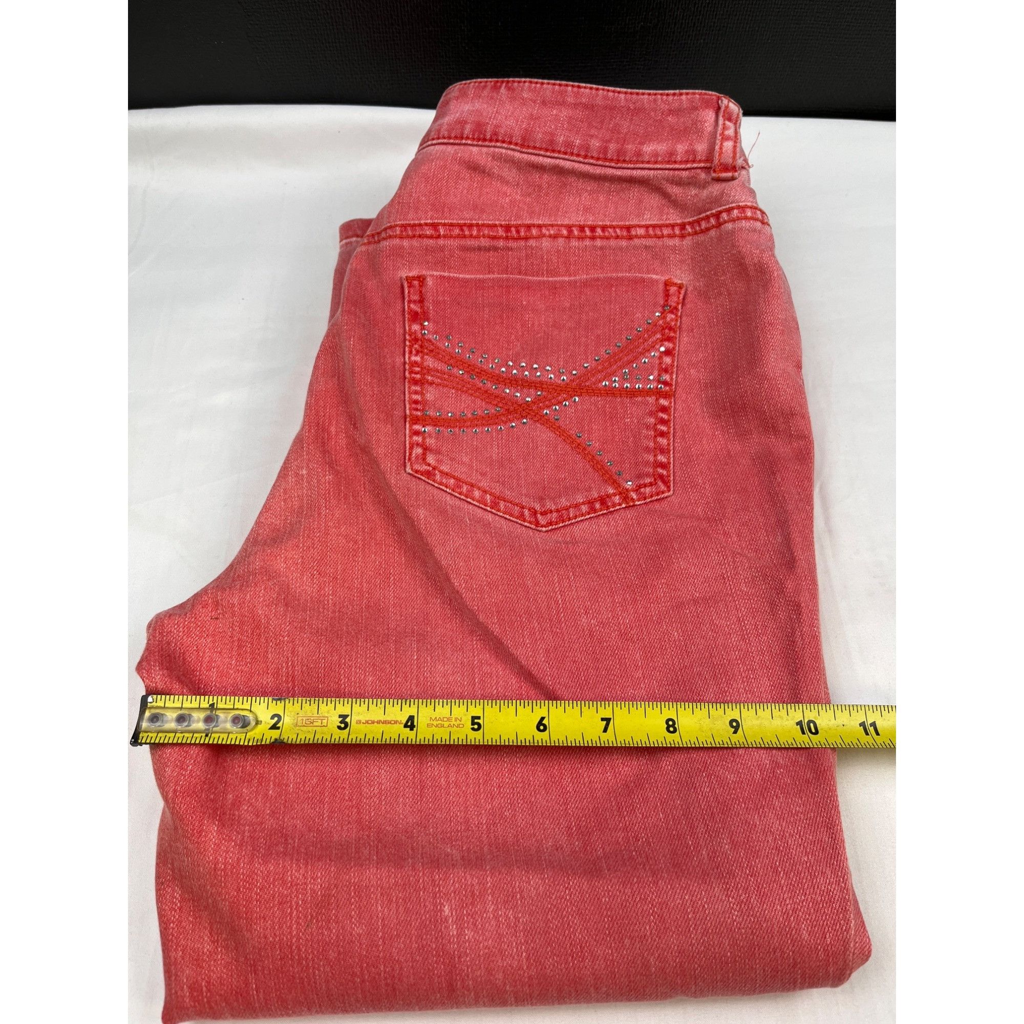 Other Chicos Platinum Denim Women's Pink Jeans Cropped Size 32 x 2 Size 32" / US 10 / IT 46 - 6 Thumbnail