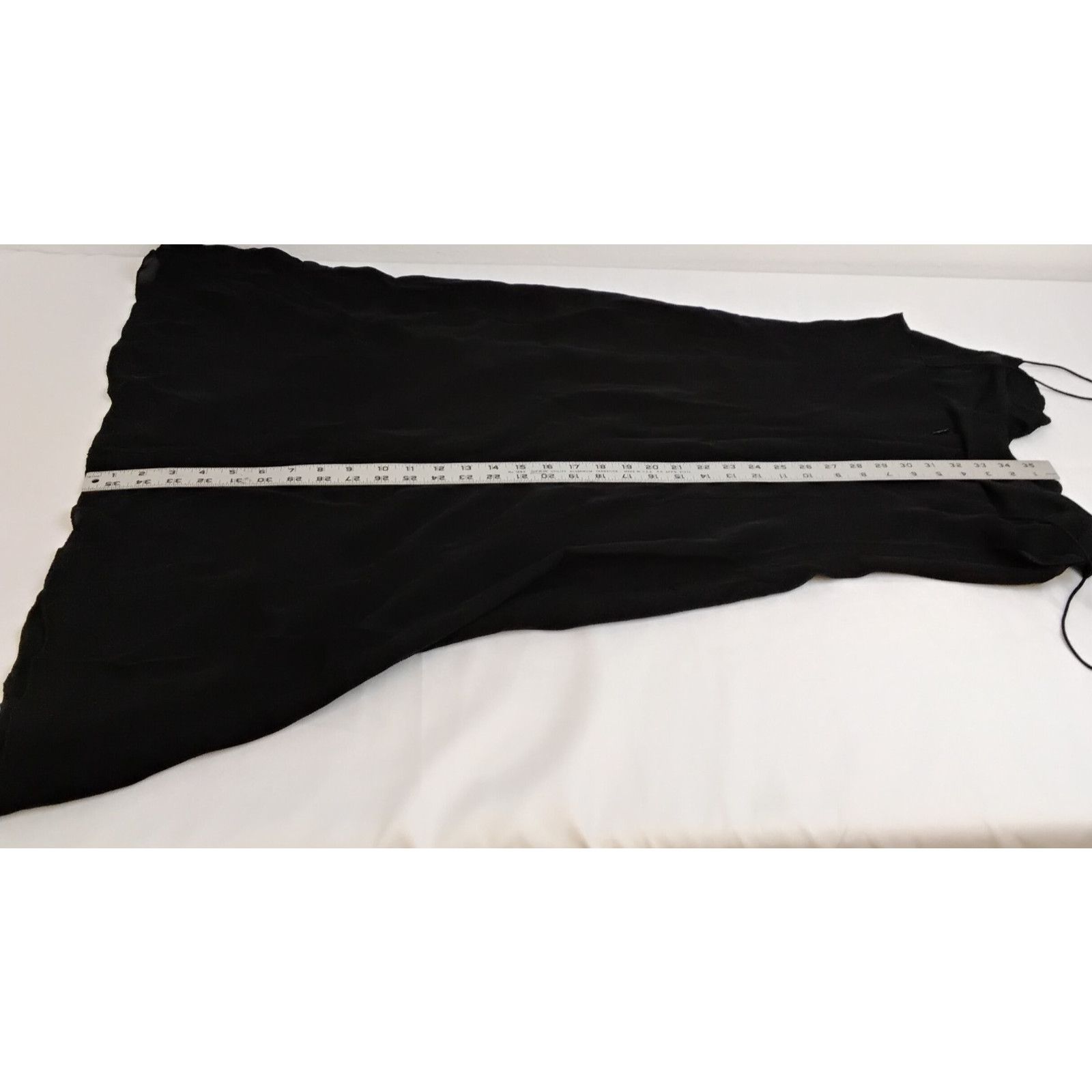 J.Crew J. Crew Silk Dress Women's 10 Black Ruffled Classic Knee Size L / US 10 / IT 46 - 12 Thumbnail