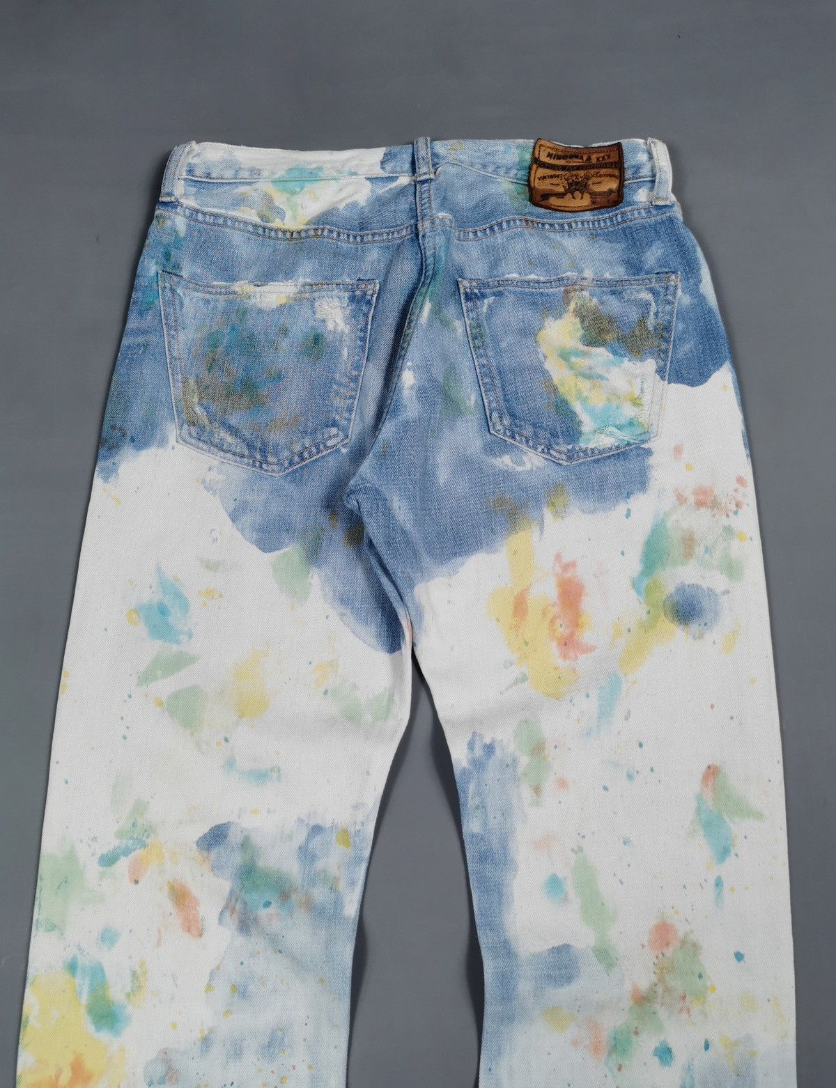 Japanese Brand RNA Japan Water Paint Denim Jeans Size US 30 / EU 46 - 9 Thumbnail