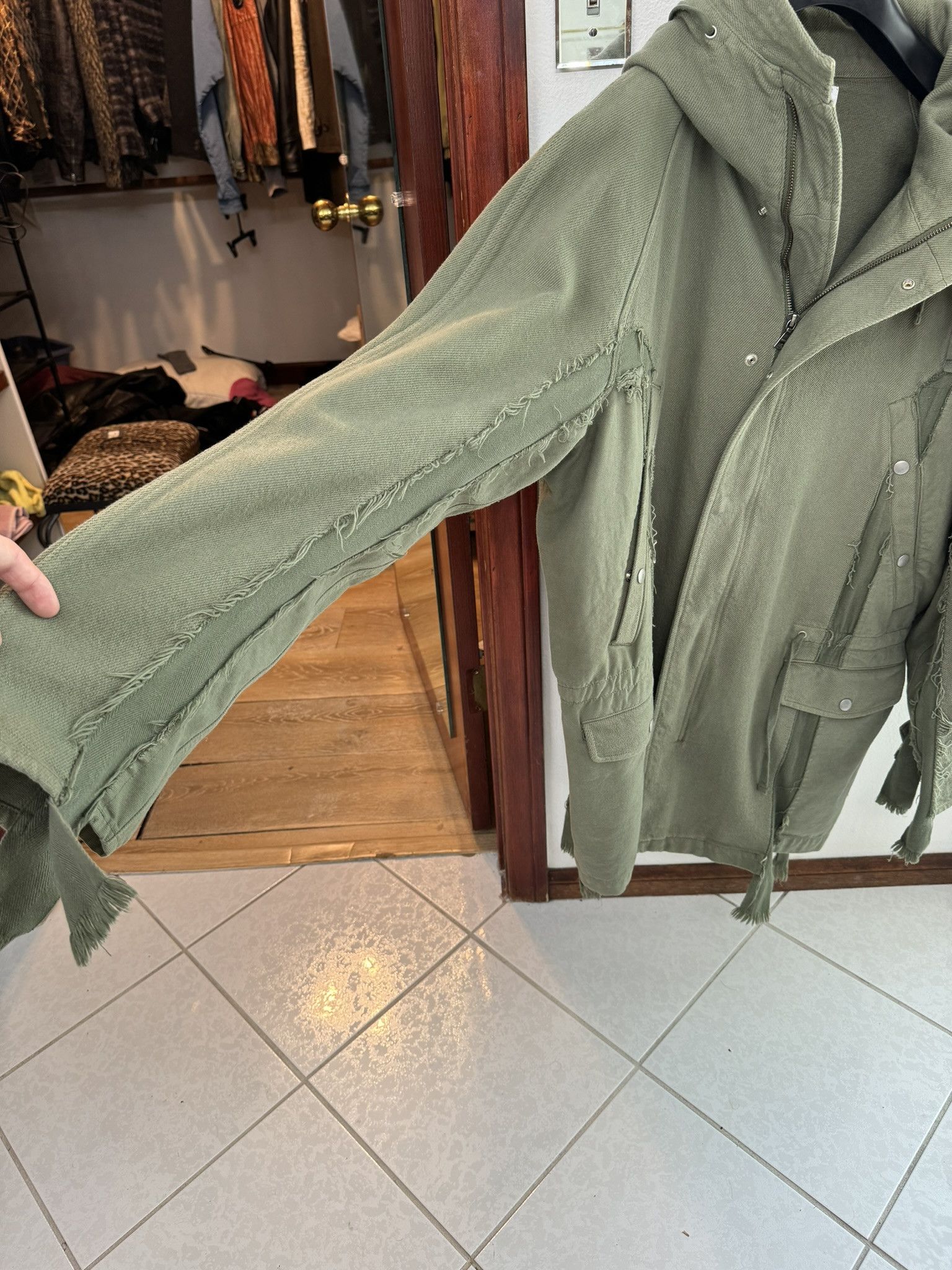 John Elliott JOHN ELLIOTT Heavy Olive Green Parka *SAMPLE* (UNRELEASED) Size US M / EU 48-50 / 2 - 2 Thumbnail