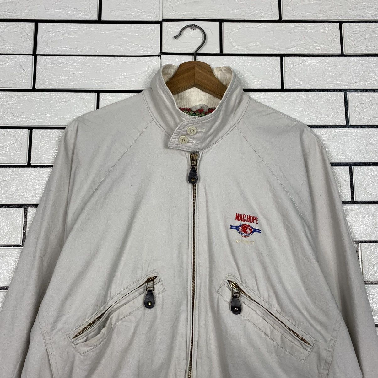 Japanese Brand Vintage Bomber Jacket Blanket MacHope Big Logo Size US M / EU 48-50 / 2 - 4 Thumbnail
