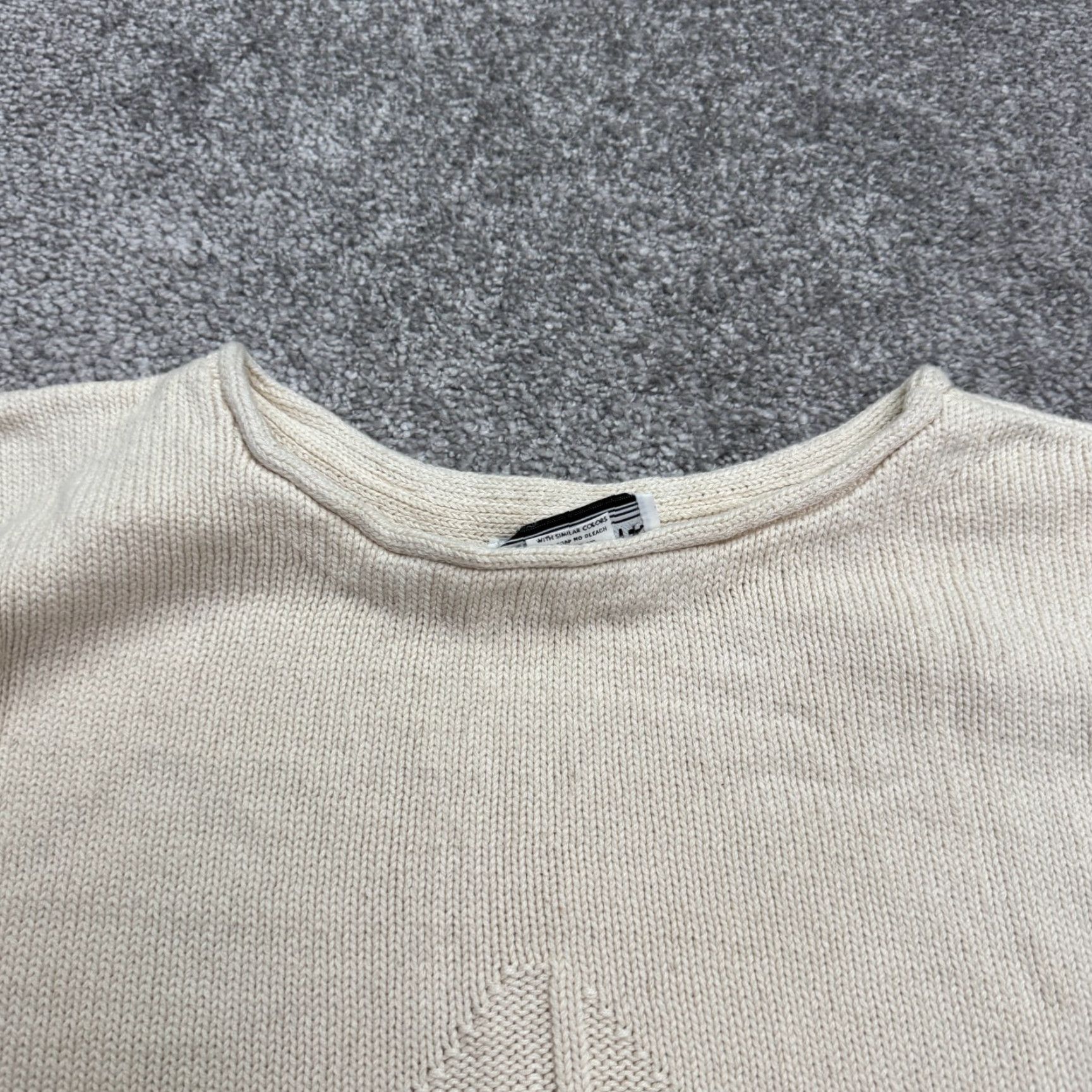 Greats VINTAGE Great Times Vest Sweater Mens XL Beige Knit 100% Cotton Sleeveless Crew Neck Classic 90s Size US XL / EU 56 / 4 - 3 Thumbnail