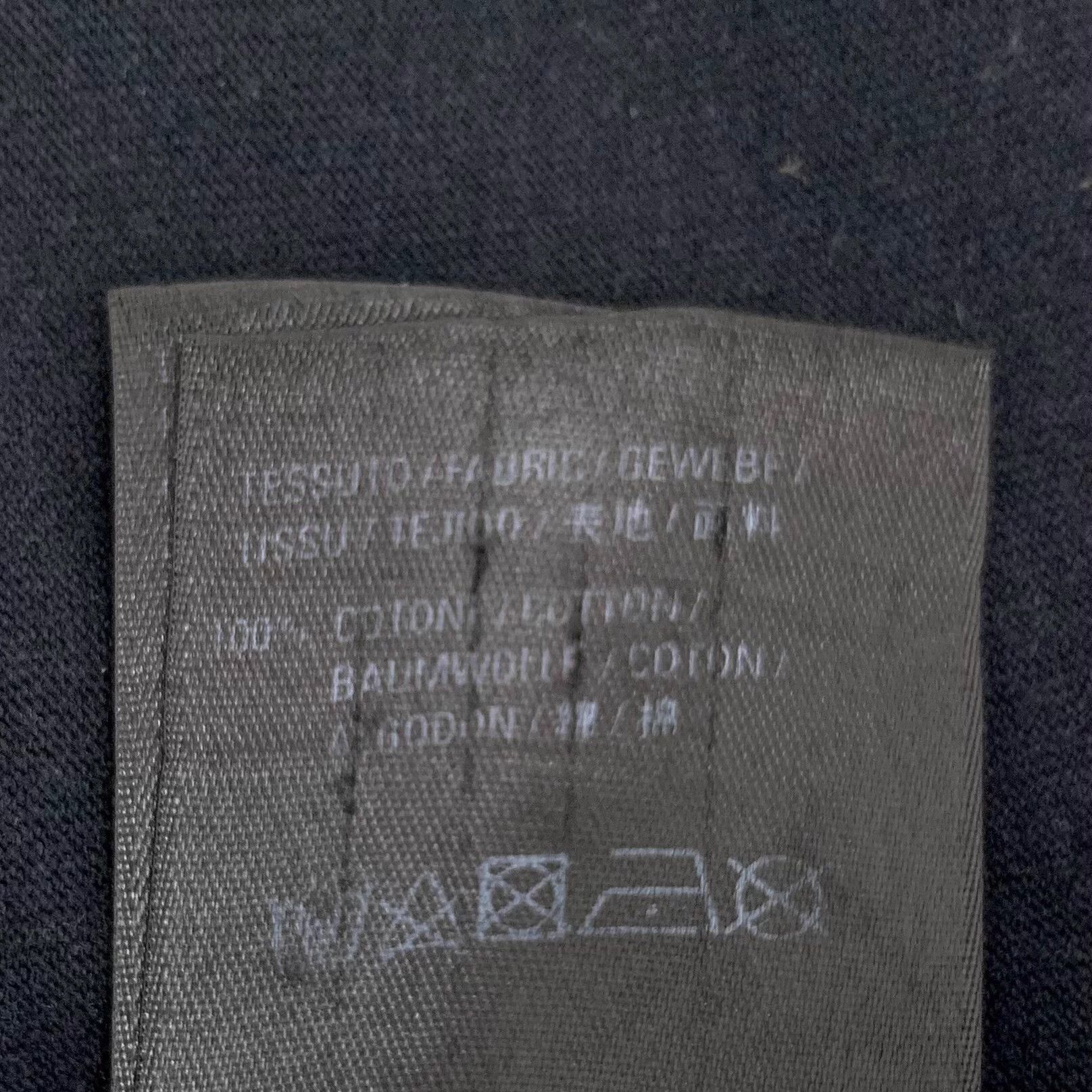Balenciaga Balenciaga Black Logo Embroidered Cotton T-Shirt M Size US M / EU 48-50 / 2 - 8 Thumbnail