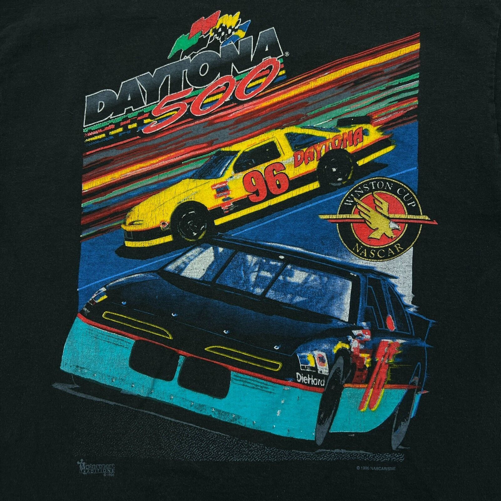 NASCAR × Vintage 1996 Daytona 500 T Shirt Large Winston Cup NASCAR Pocket Tee Size US L / EU 52-54 / 3 - 2 Thumbnail
