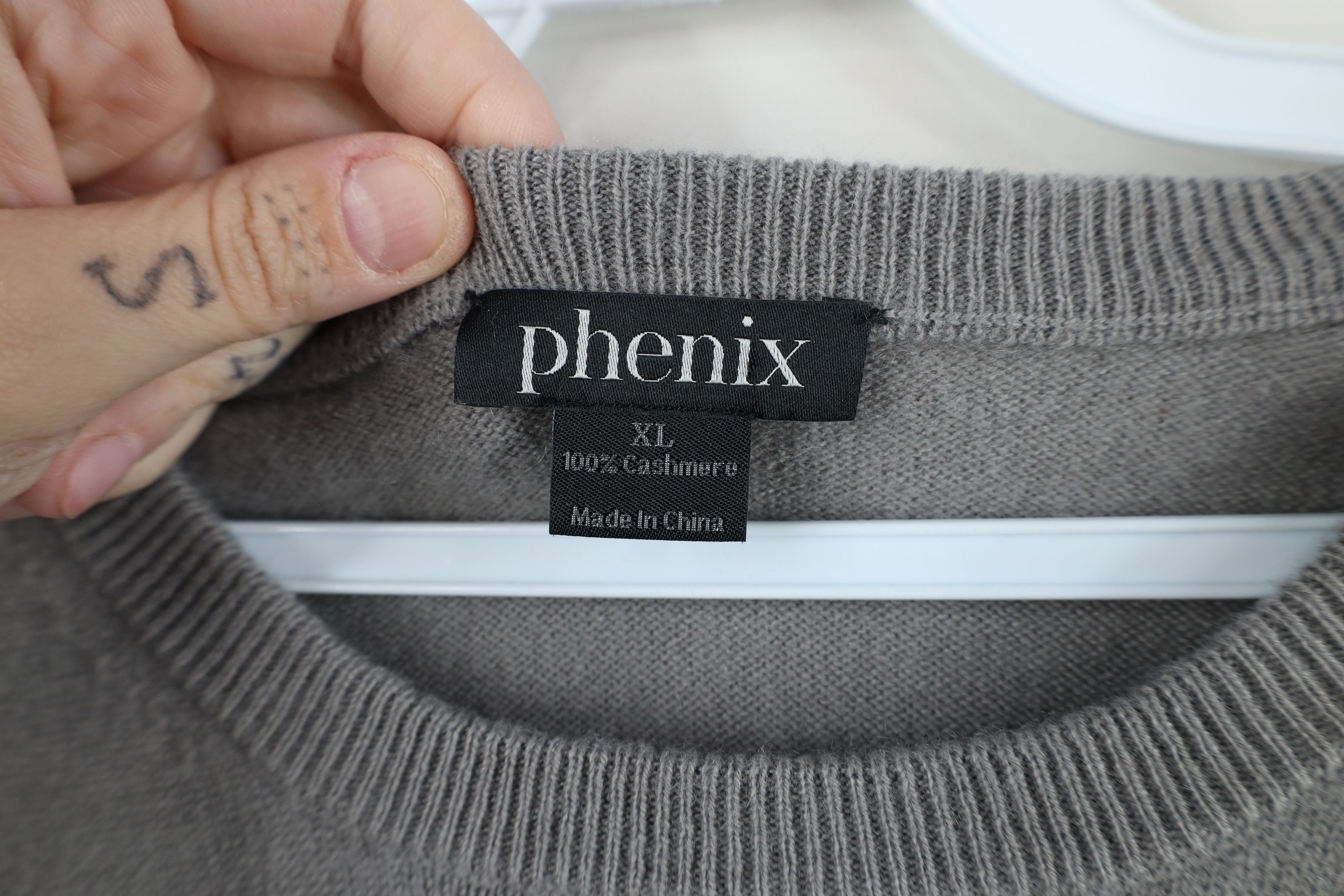 Vintage Vintage Streetwear Soft Cashmere Knit Crewneck Sweater Gray Size US XL / EU 56 / 4 - 4 Thumbnail