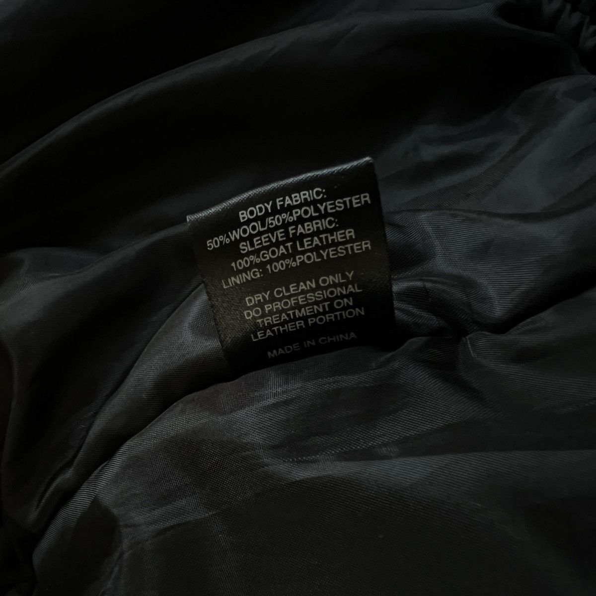 Black Scale Black Scale Leather Wool Bomber Jacket Size US M / EU 48-50 / 2 - 8 Thumbnail