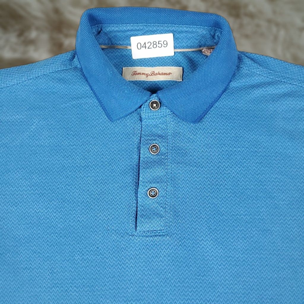 Tommy Bahama Tommy Bahama Polo Shirt Mens Medium Blue Casual Short Sleeve Activewear Size US M / EU 48-50 / 2 - 1 Thumbnail