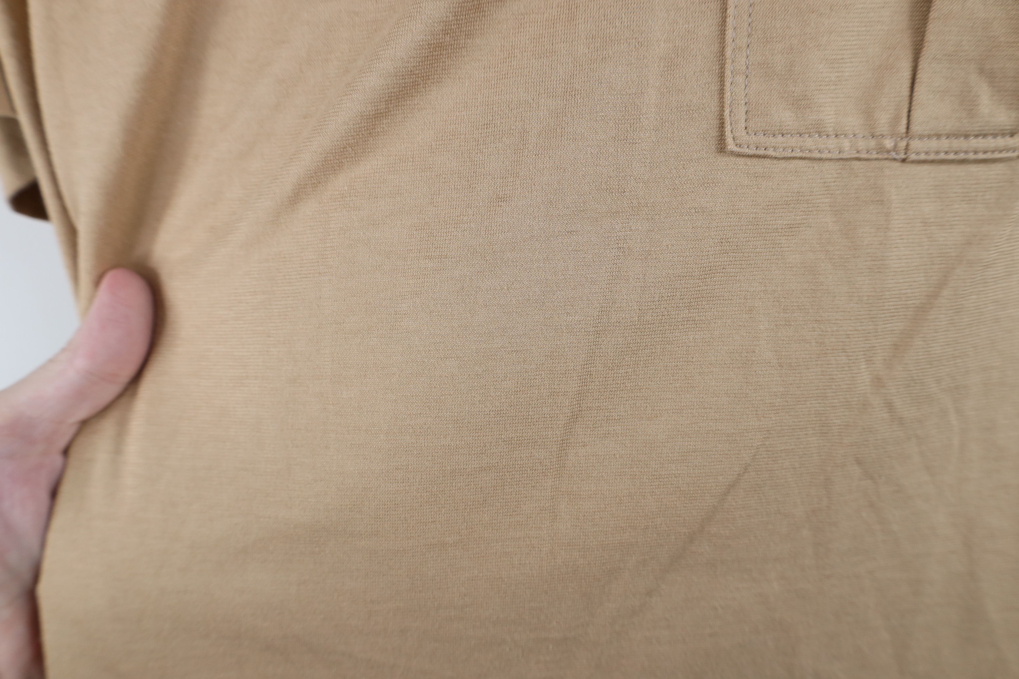 Vintage Vintage 70s 80s Streetwear Collared Polo Shirt Beige Tan Size US XL / EU 56 / 4 - 5 Thumbnail