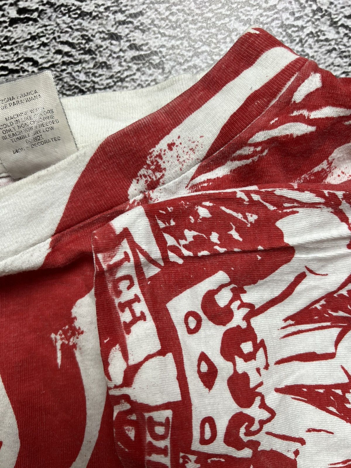 Vintage VTG 90’s Wales overprinted single stitch tee Size US XXL / EU 58 / 5 - 9 Thumbnail