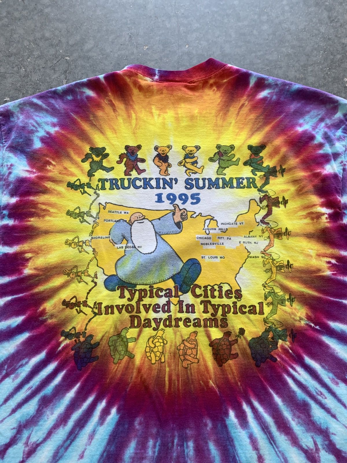 Grateful Dead × Vintage Crazy Vintage 90s Grateful Dead Lot Tee Mr. Natural R Crumb Size US XL / EU 56 / 4 - 8 Thumbnail