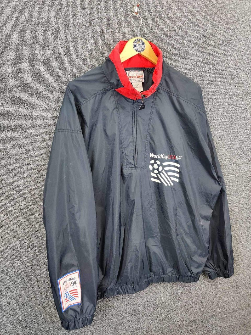 Apex One Vintage Apex One World Cup Usa 1994 Windbreaker Zip Jacket Size US L / EU 52-54 / 3 - 5 Thumbnail