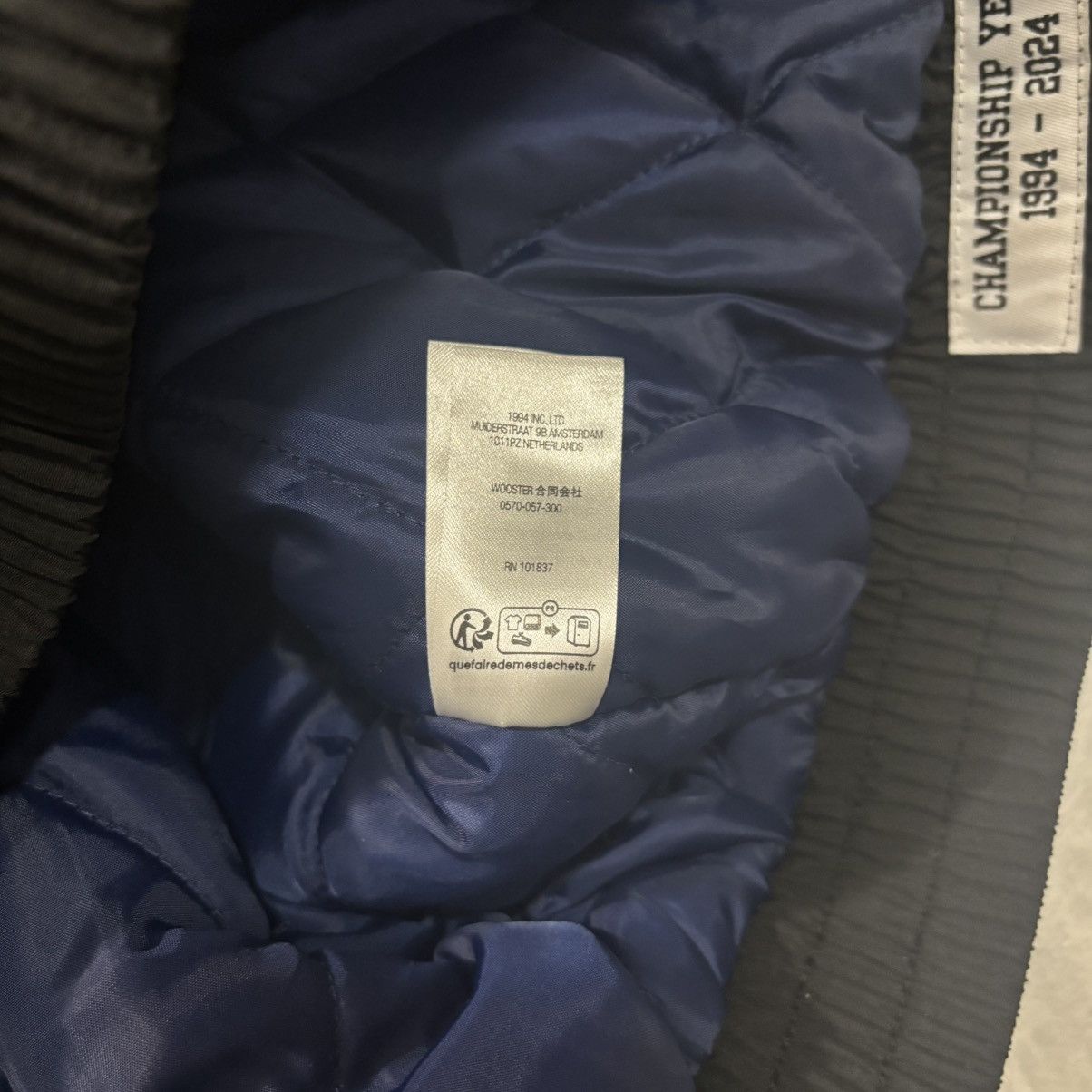 Supreme Supreme Mitchell & Ness NCAA Stadium Jacket Black Large FW24 Size US L / EU 52-54 / 3 - 9 Thumbnail