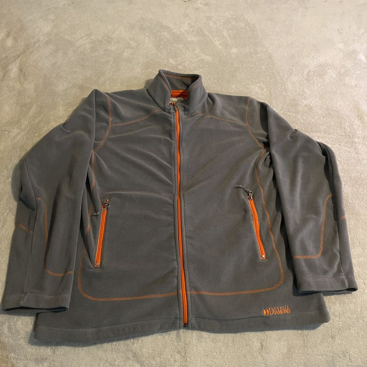 Other Double Diamond Mens XL Fleece Jacket Gray Trim Full Zip Size US XL / EU 56 / 4 - 1 Thumbnail