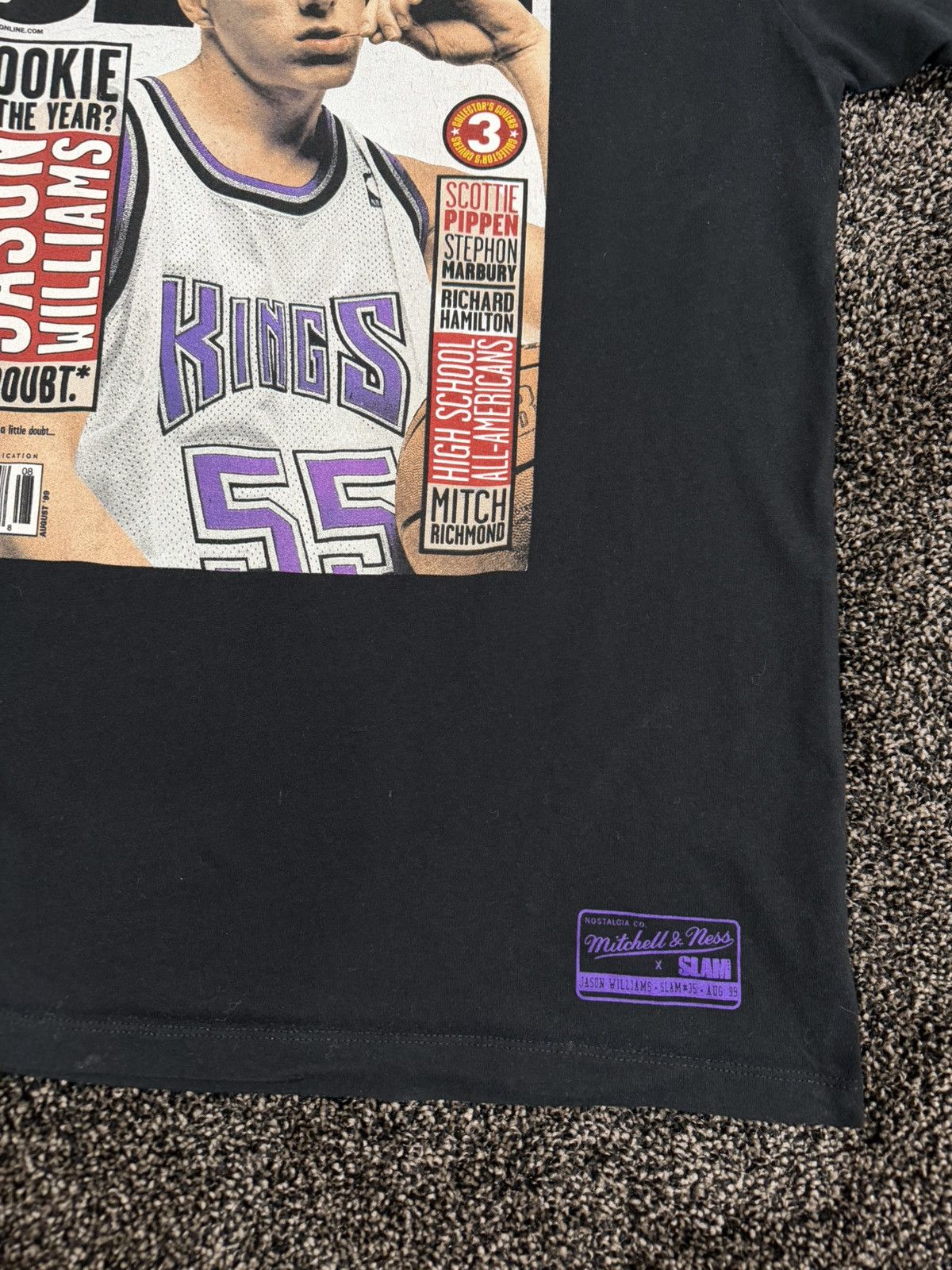 Mitchell & Ness Mitchell & Ness Jason Williams Sacramento Kings SLAM Black T Size US L / EU 52-54 / 3 - 5 Thumbnail