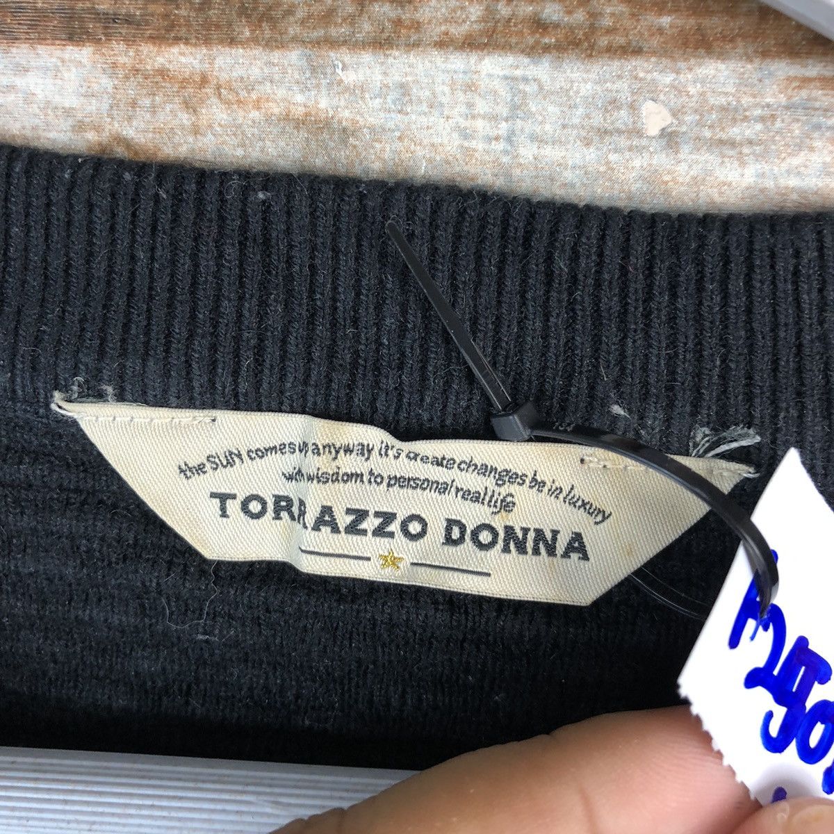 Homespun Knitwear × Japanese Brand Torrazo Donna Black vintage Knitwear #A2501 Size S / US 4 / IT 40 - 11 Thumbnail