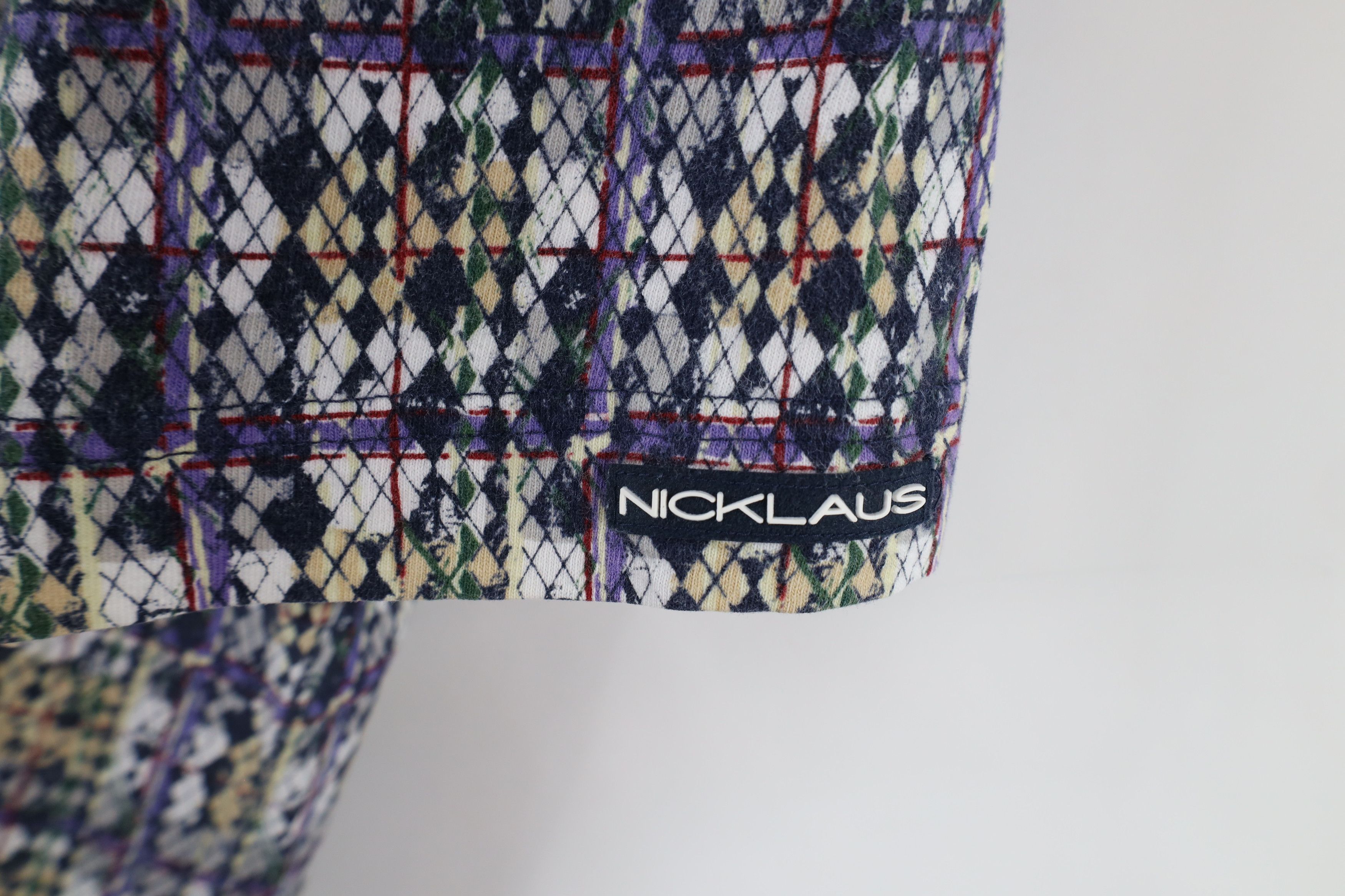 Vintage Vintage 90s Streetwear Abstract Plaid Golf Polo Shirt Size US L / EU 52-54 / 3 - 4 Thumbnail